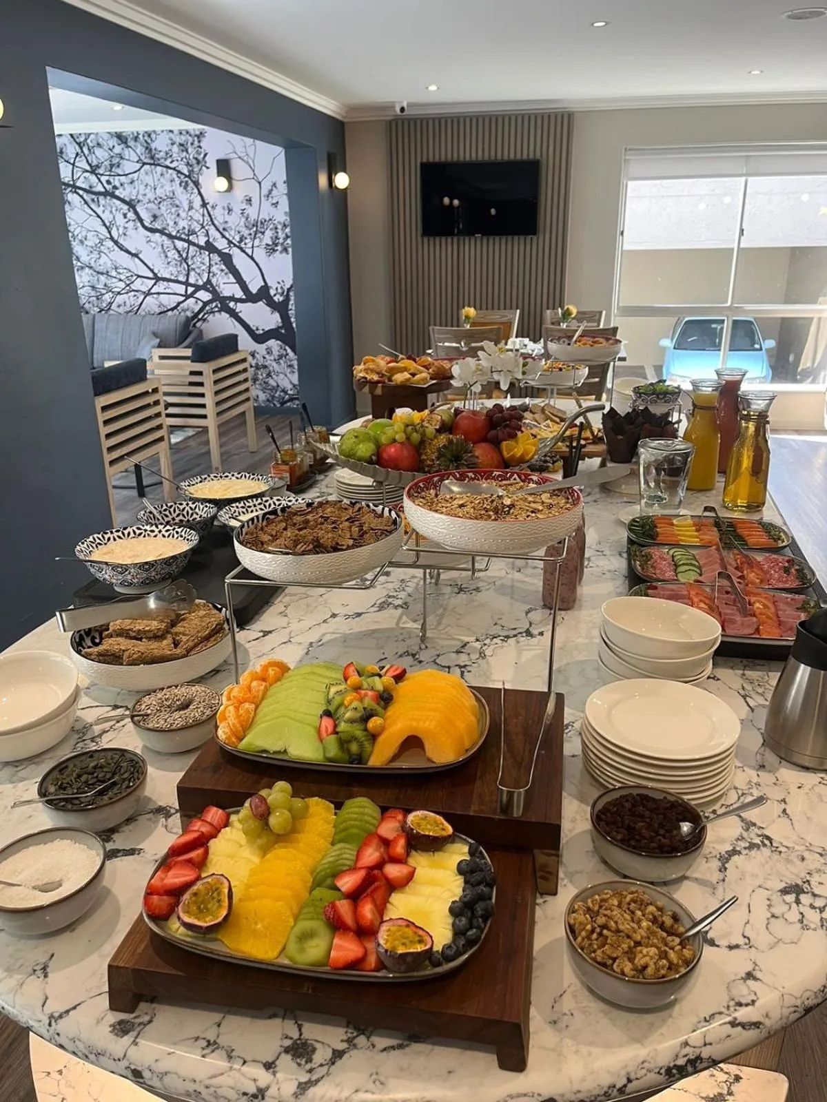 Breakfast in Courtyard Hotel Sandton