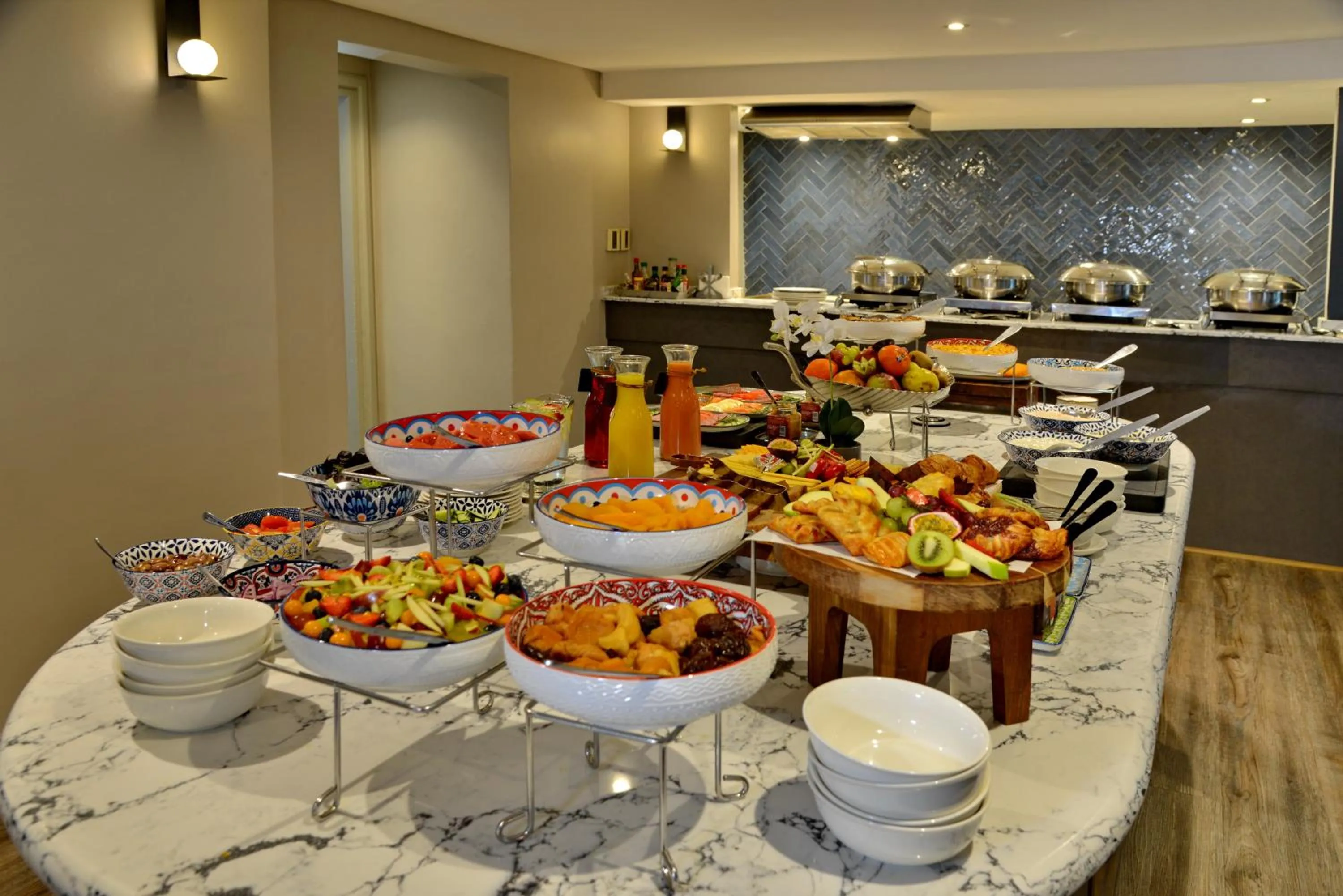 Breakfast in Courtyard Hotel Sandton