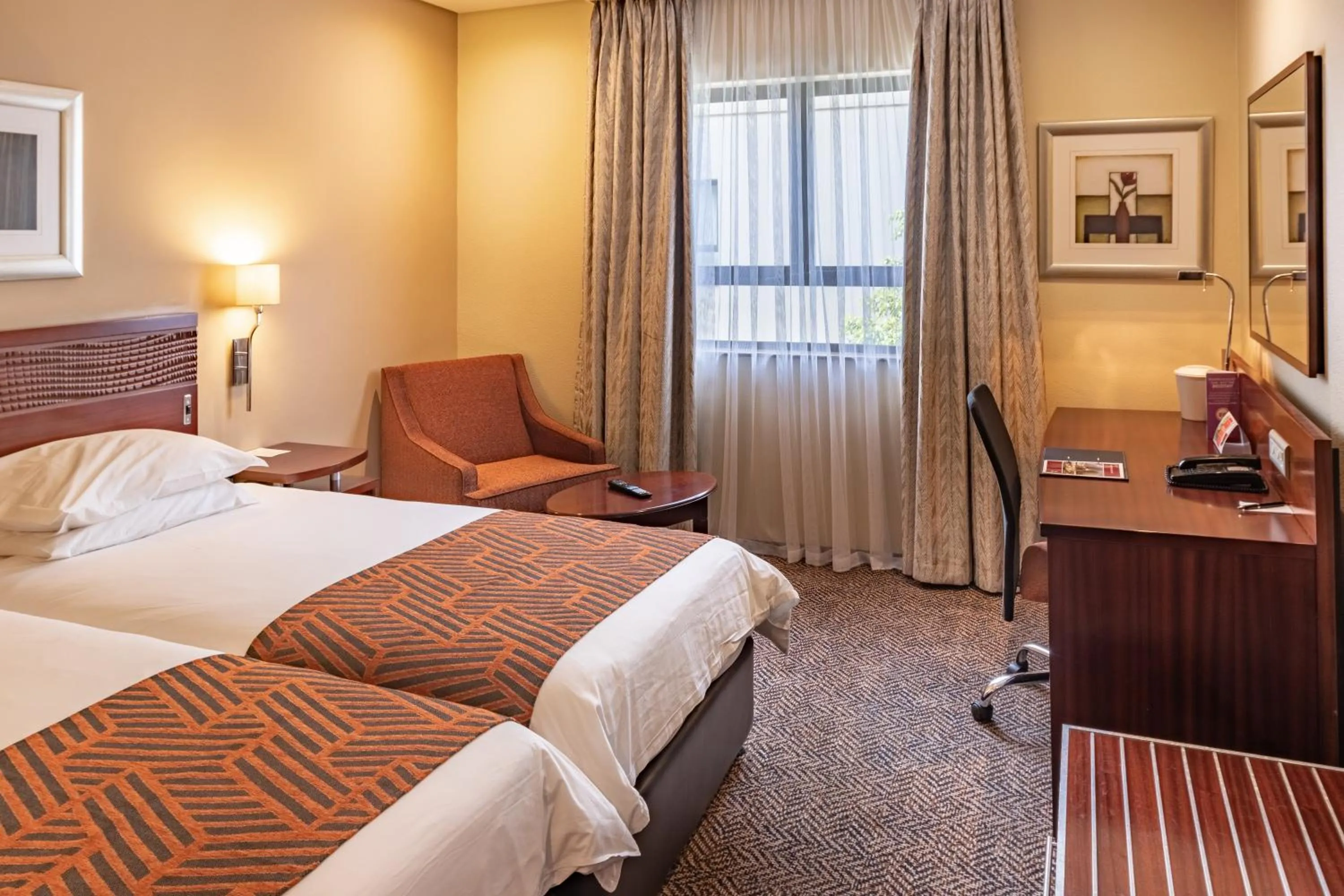 Bed in City Lodge Hotel at OR Tambo International Airport