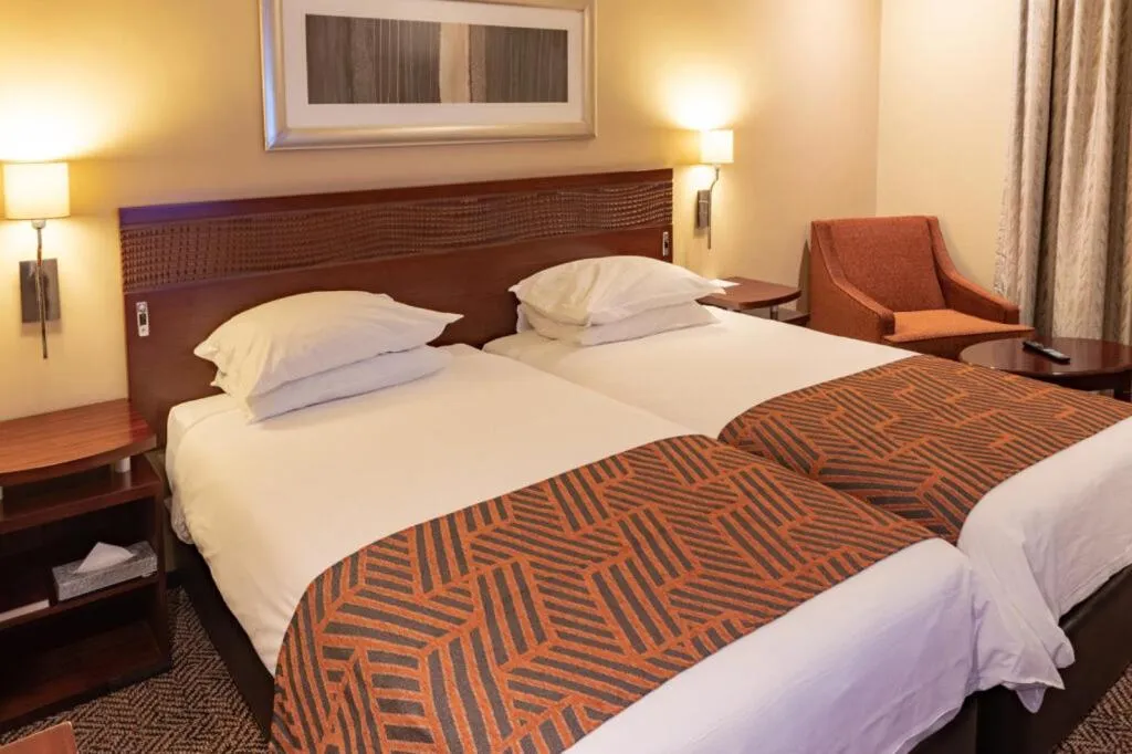 Bed in City Lodge Hotel at OR Tambo International Airport
