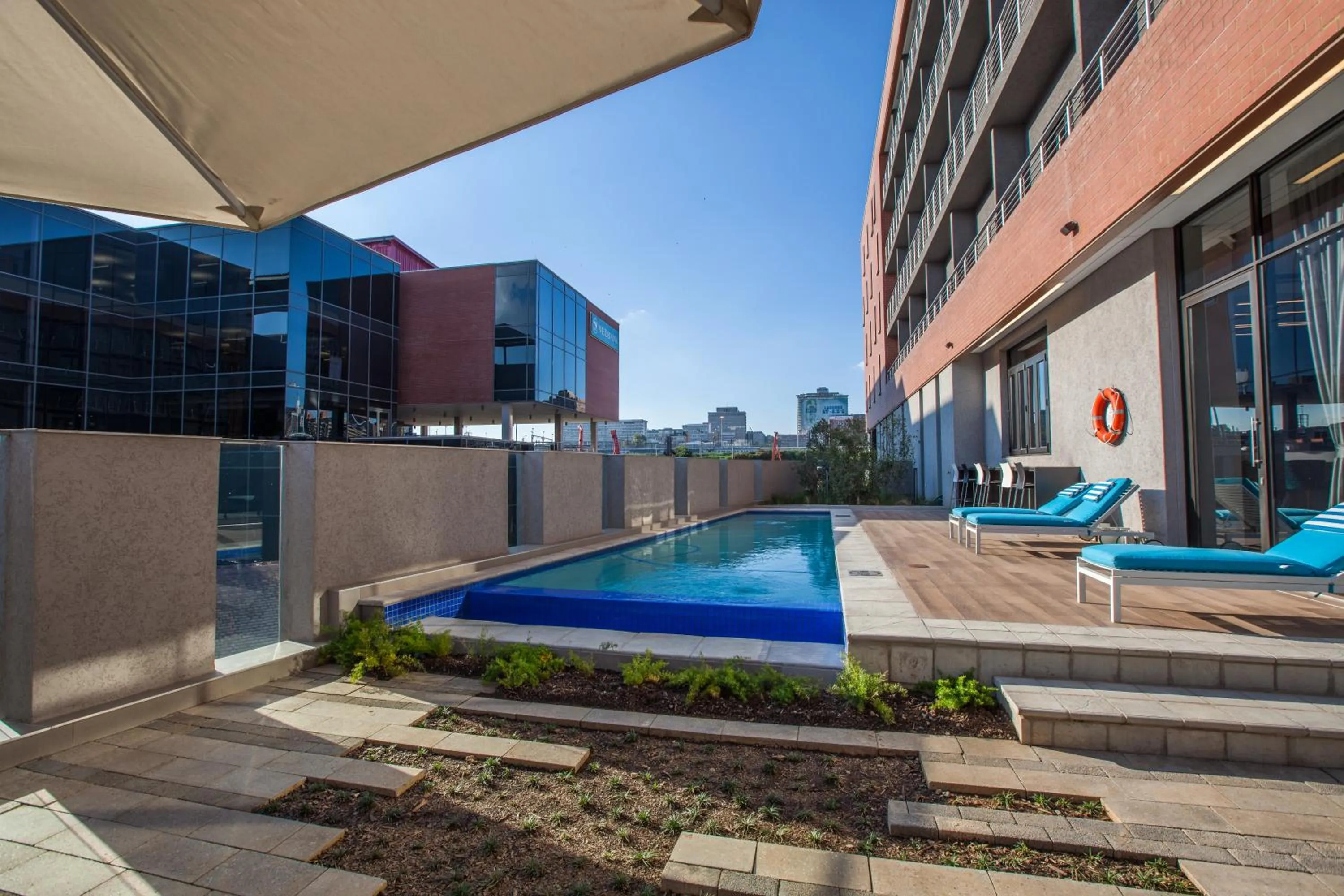 Swimming pool in City Lodge Newtown, Johannesburg