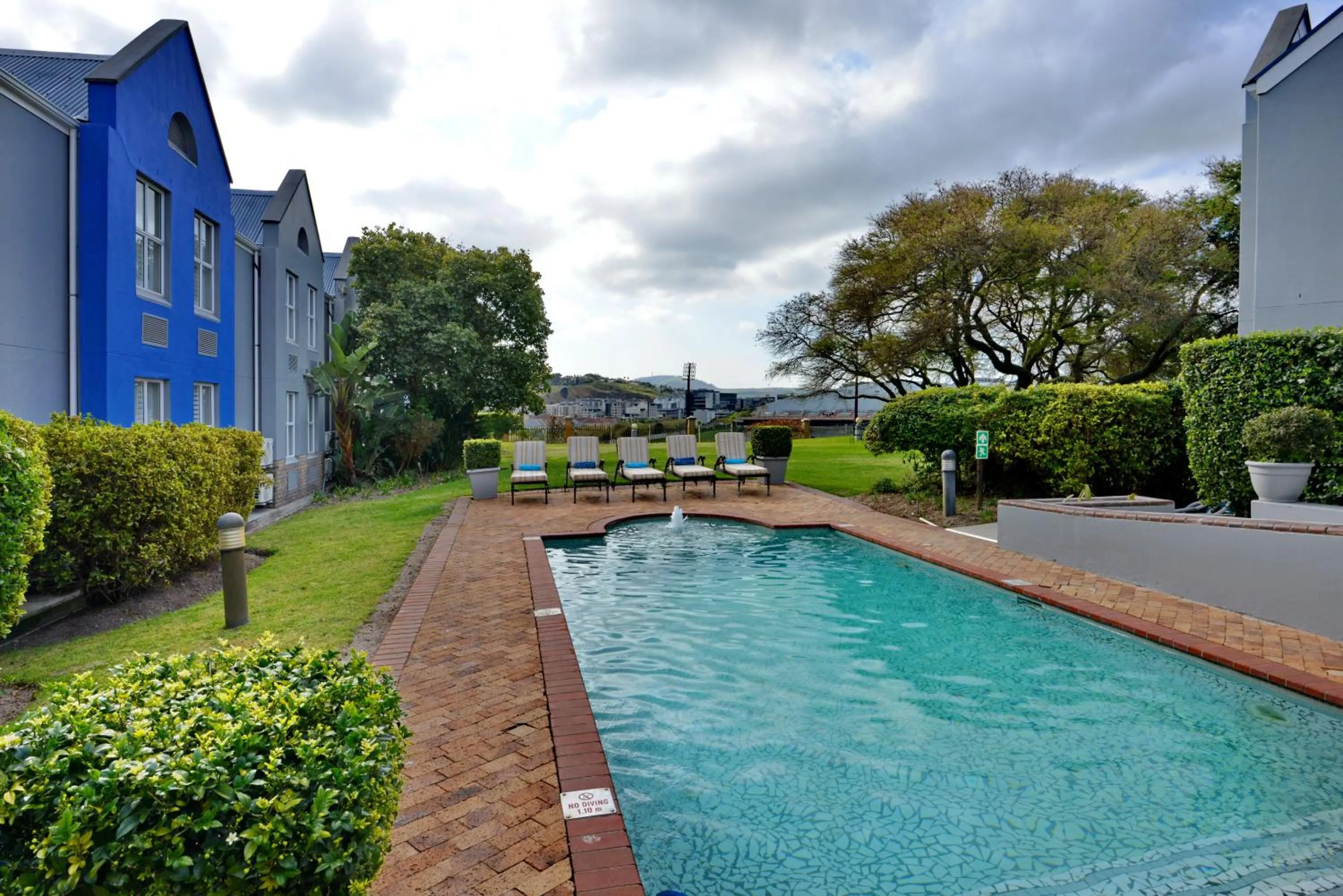 Pool view in Town Lodge Bellville