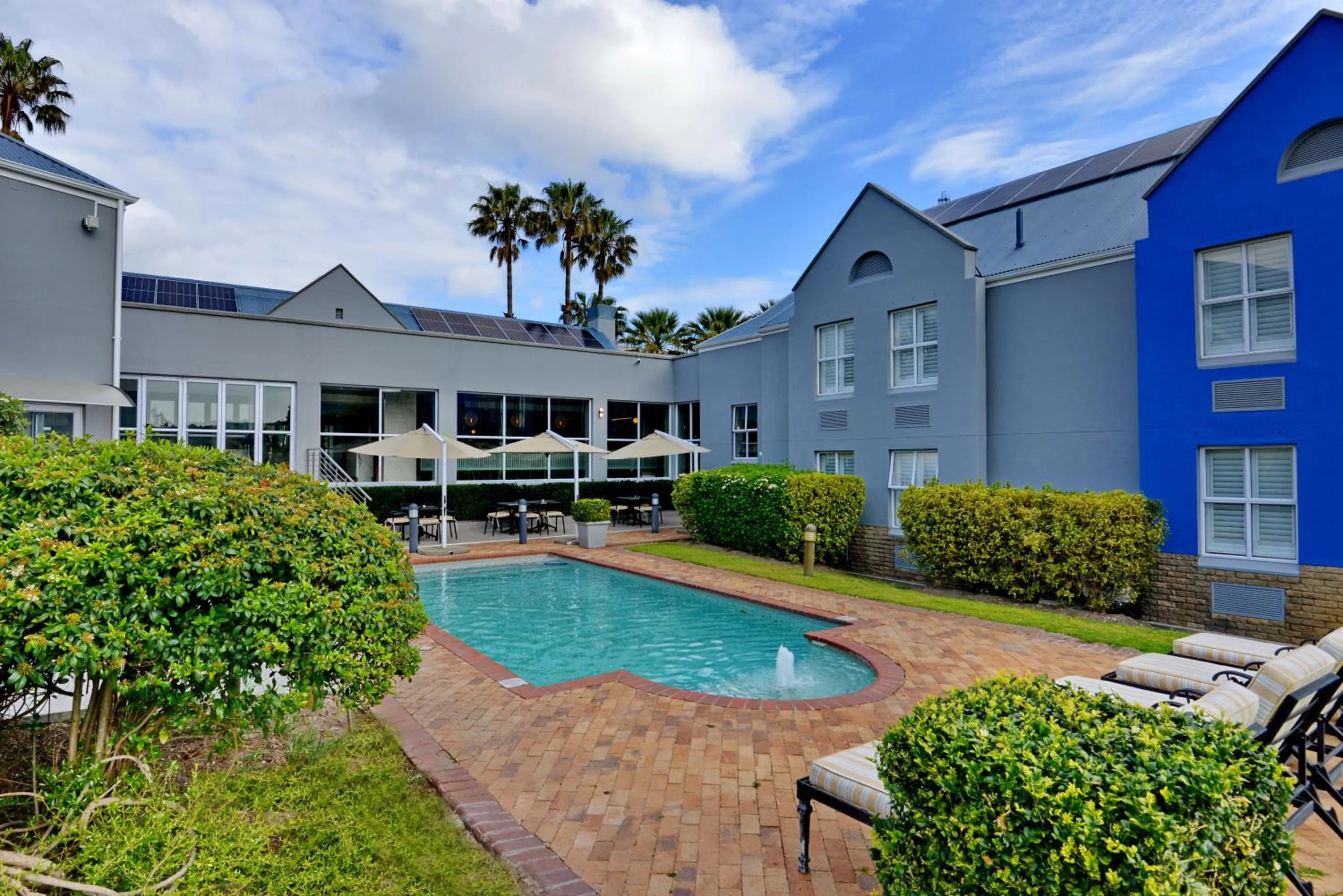 Pool view in Town Lodge Bellville