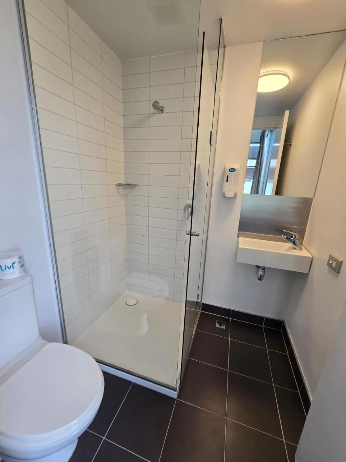 Shower in Nomads Queenstown Hostel