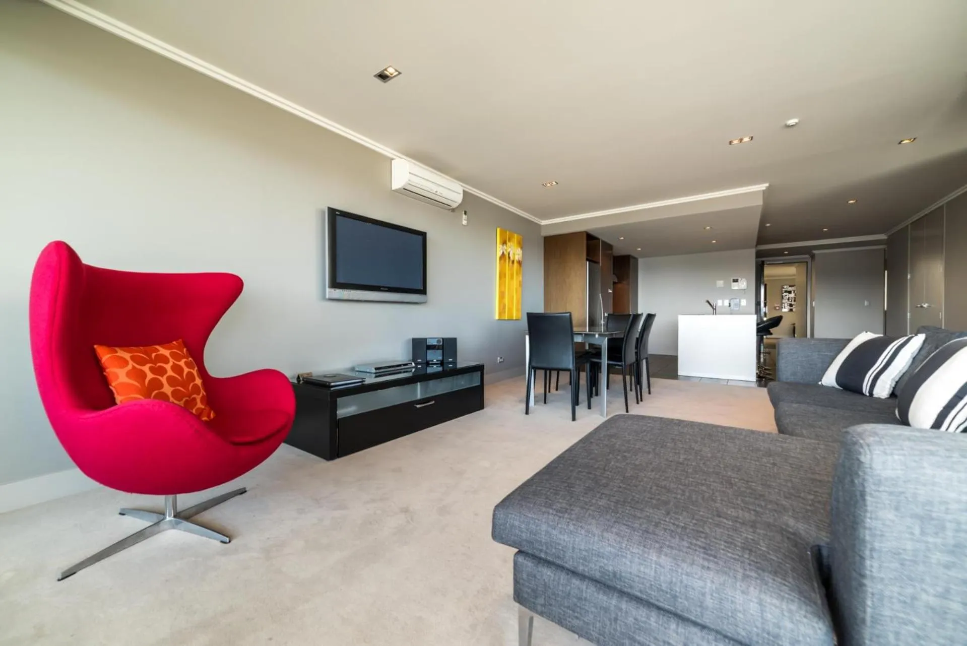 Living room in Sacred Waters Taupo