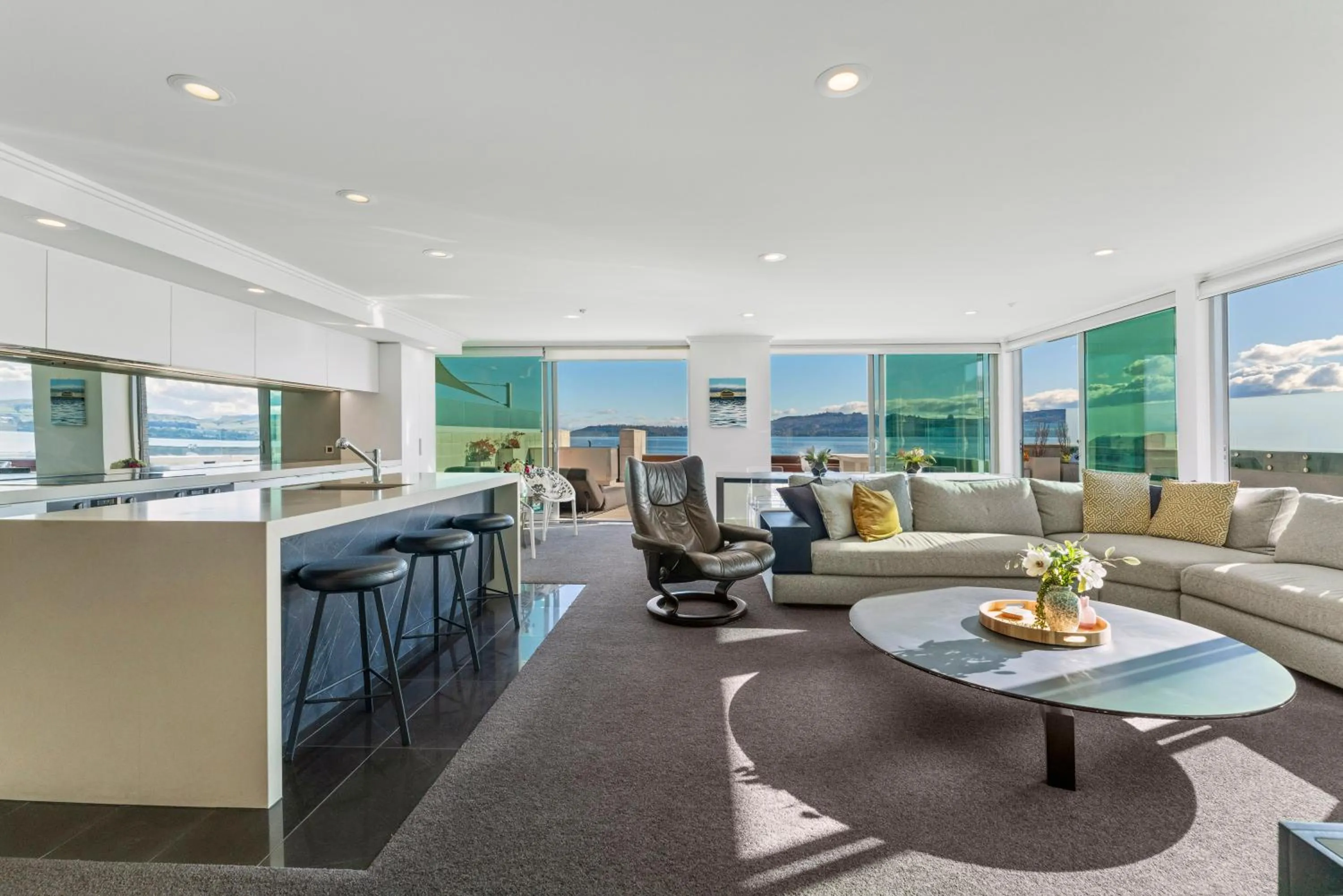 Dining area in Sacred Waters Taupo