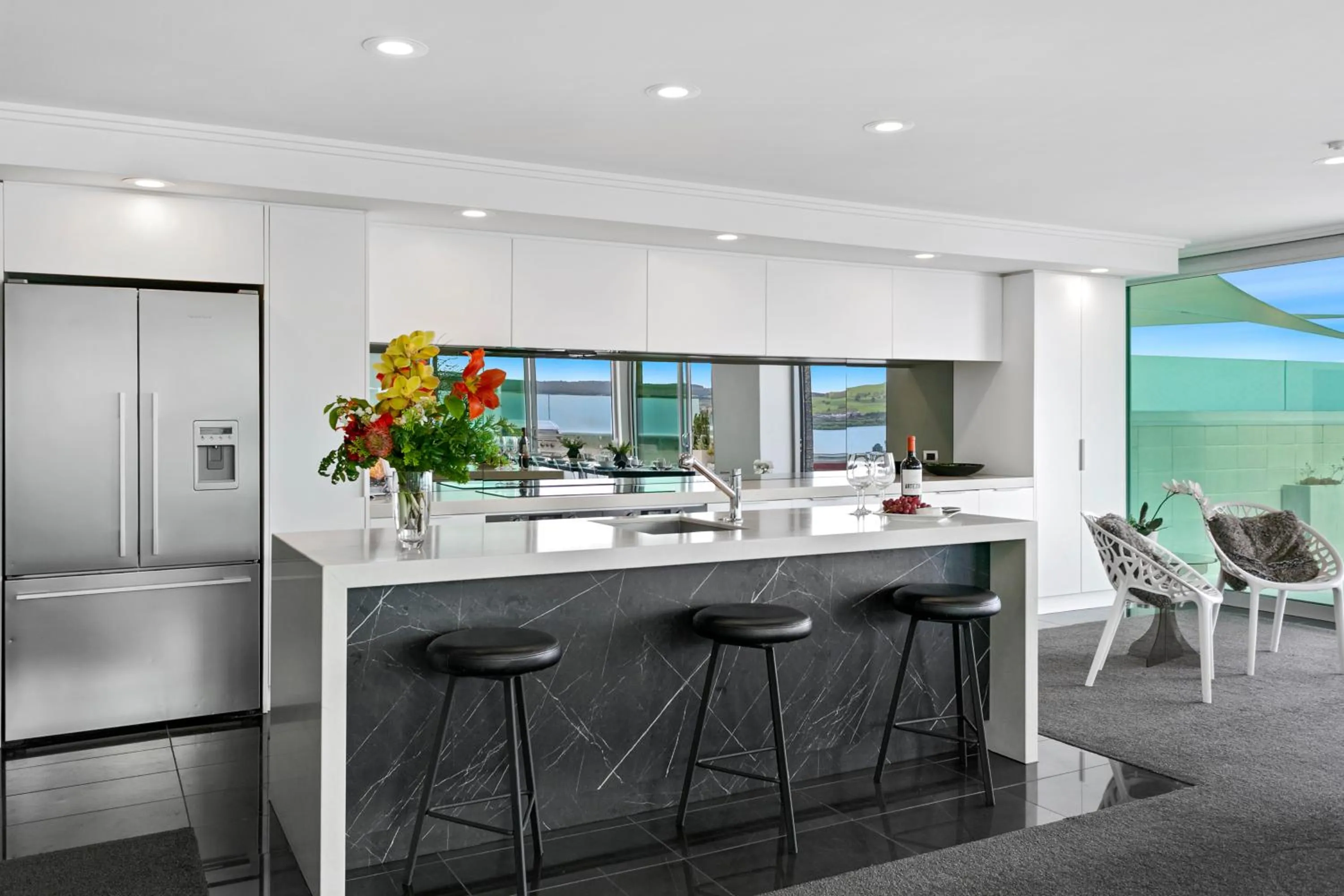 kitchen in Sacred Waters Taupo