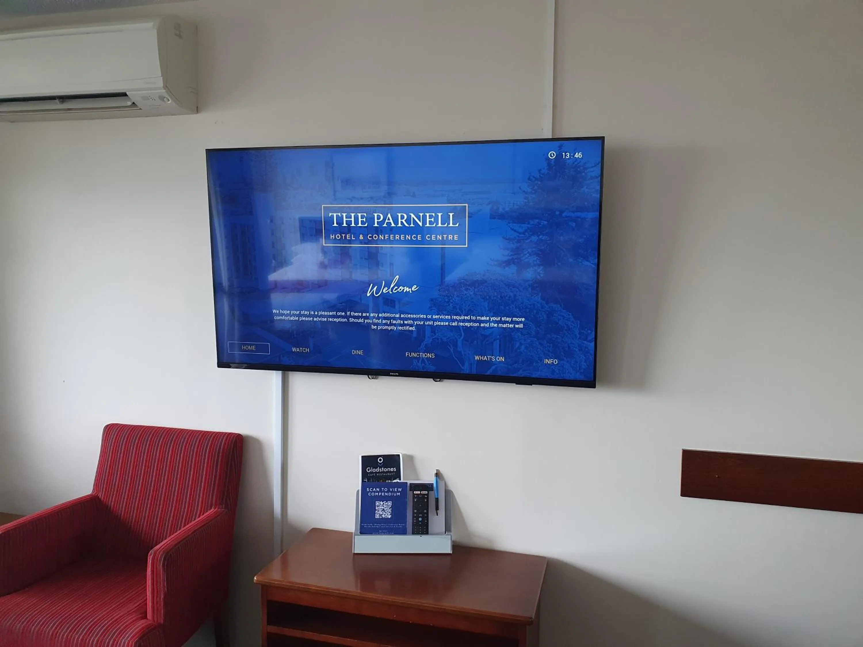 TV and multimedia in The Parnell Hotel & Conference Centre