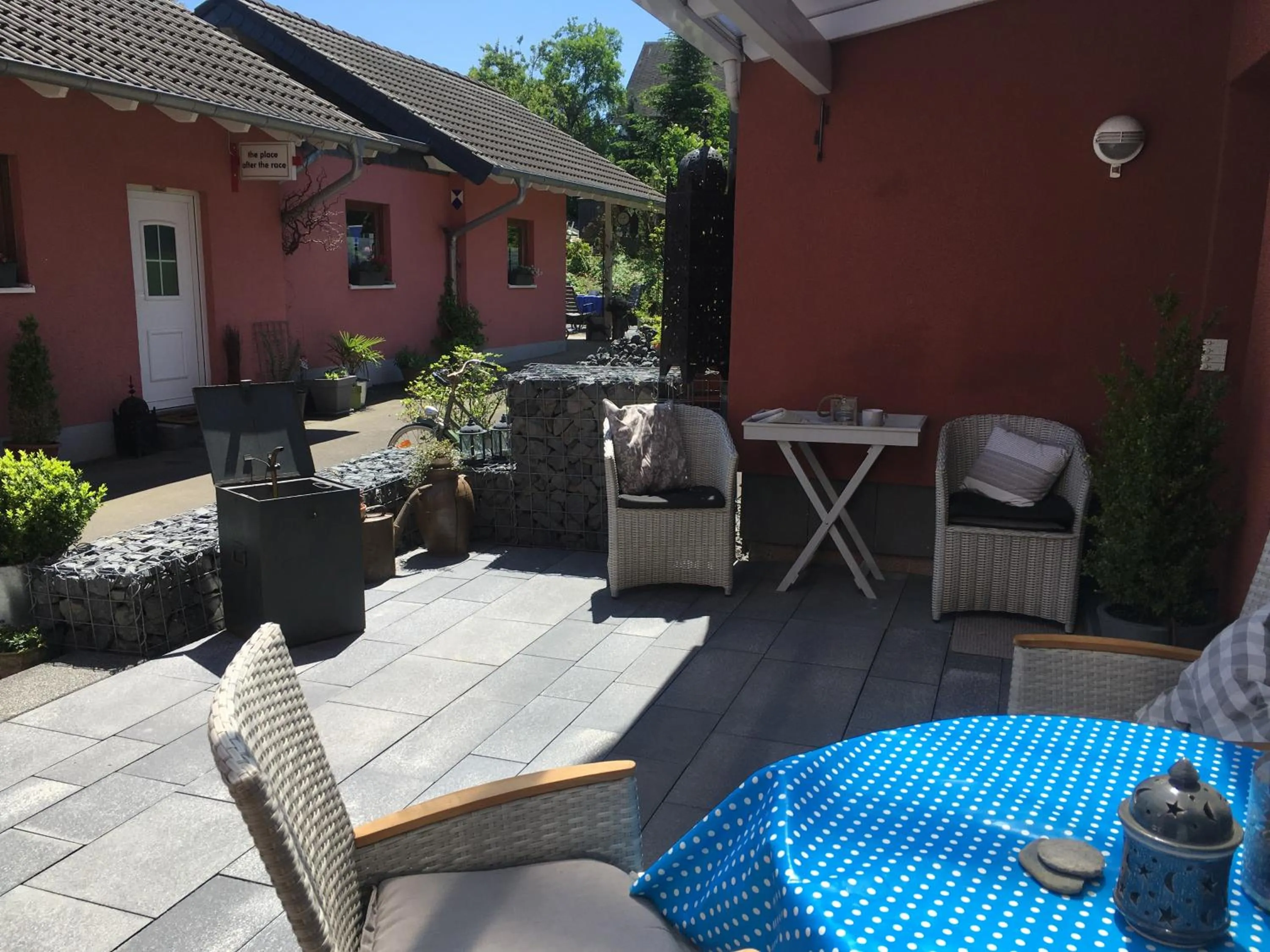 Patio in The Place After the Race B&B