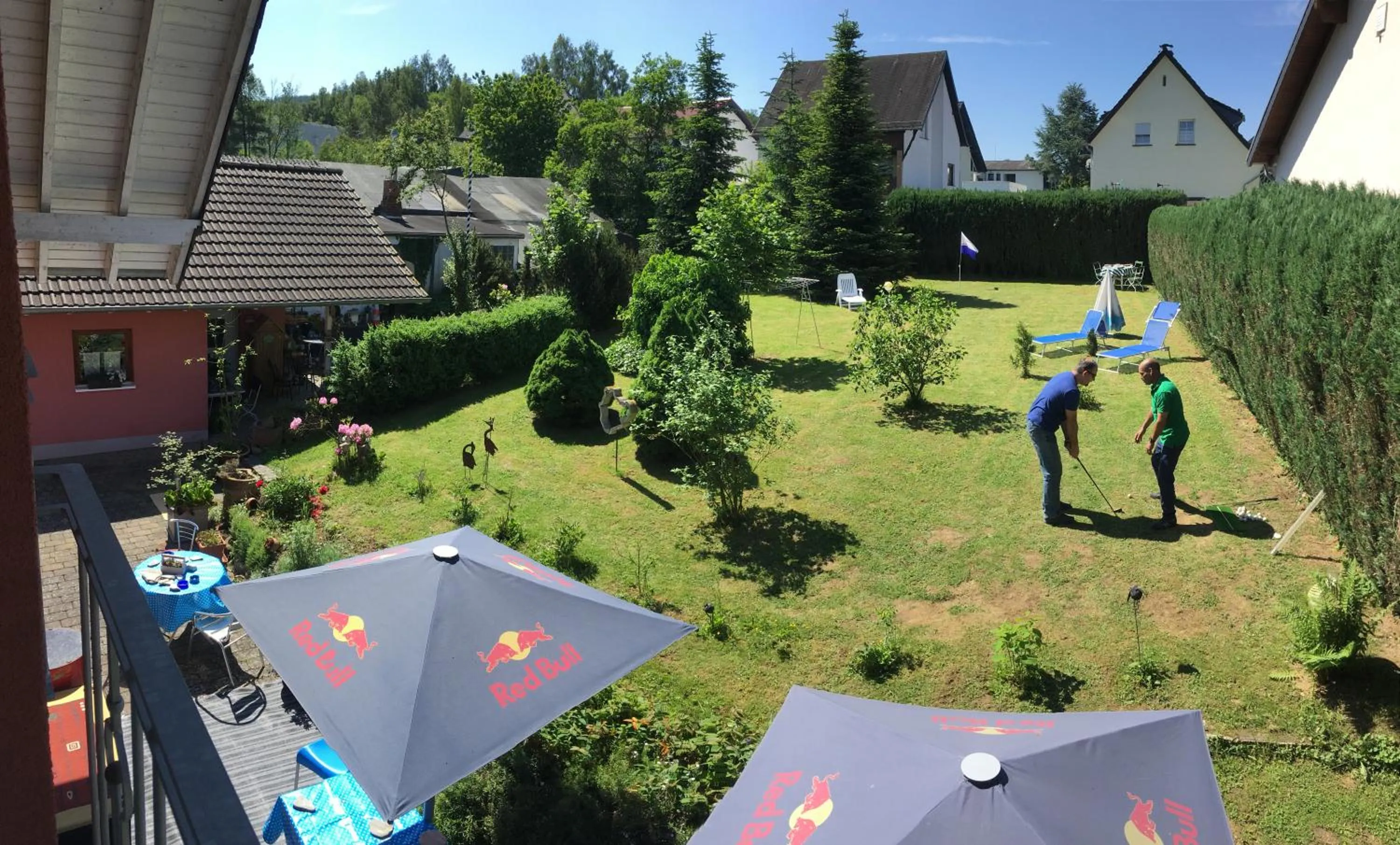 Garden view in The Place After the Race B&B