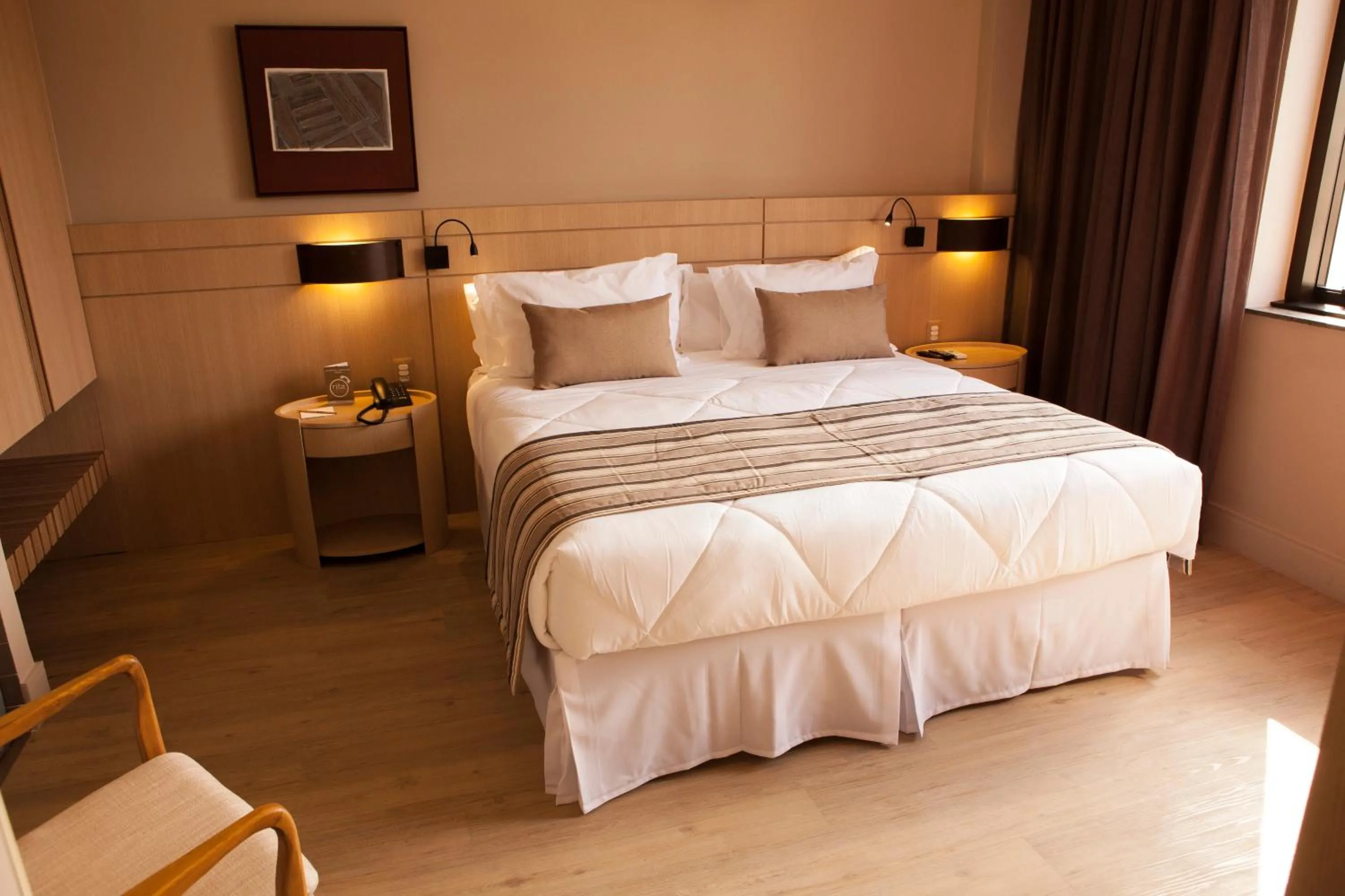 Bed in Ritz Copacabana Hotel