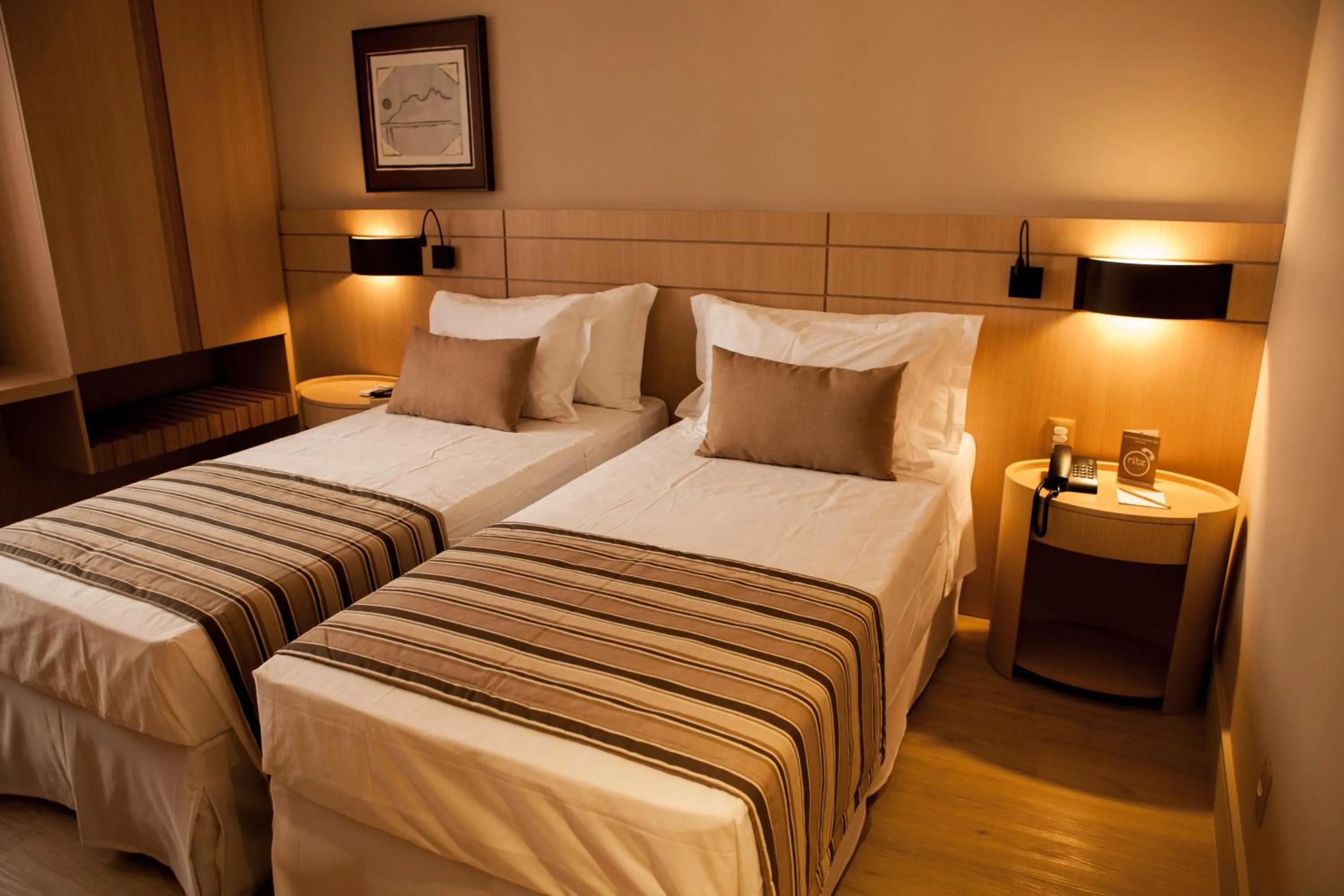 Bed in Ritz Copacabana Hotel