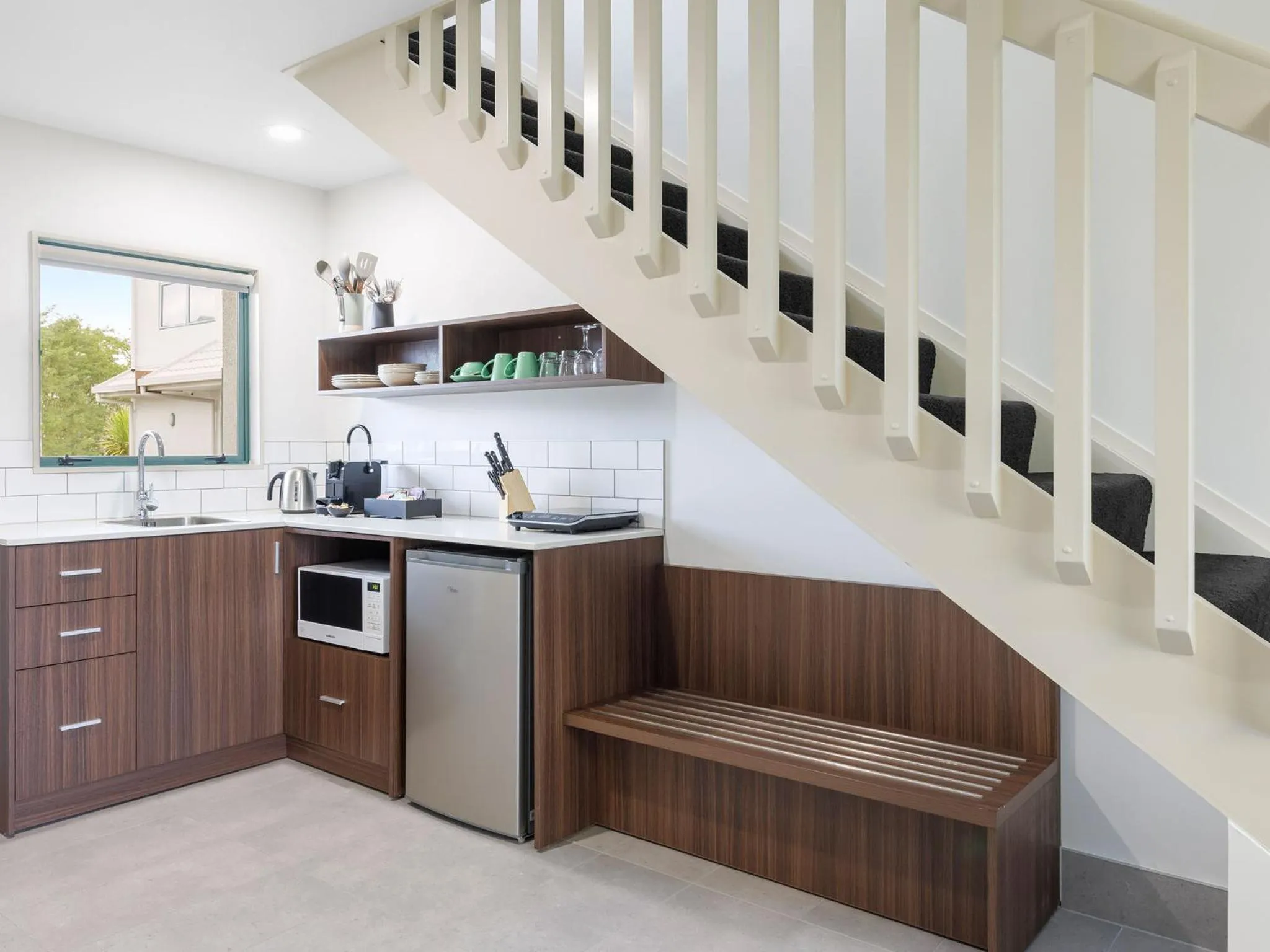 Coffee/tea facilities in JetPark Hamilton Airport New Zealand