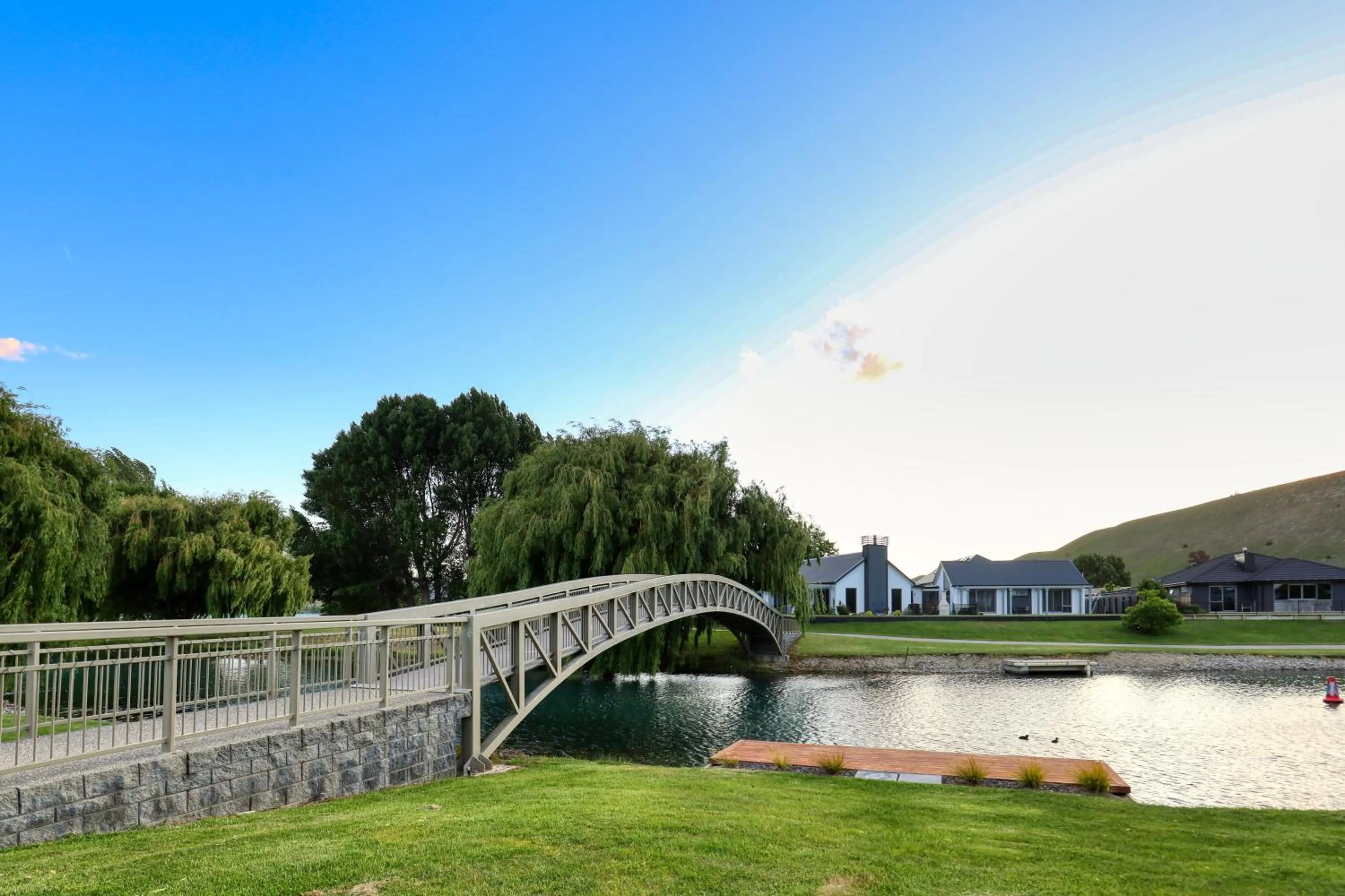 Natural landscape in Marsden Lake Resort Central Otago
