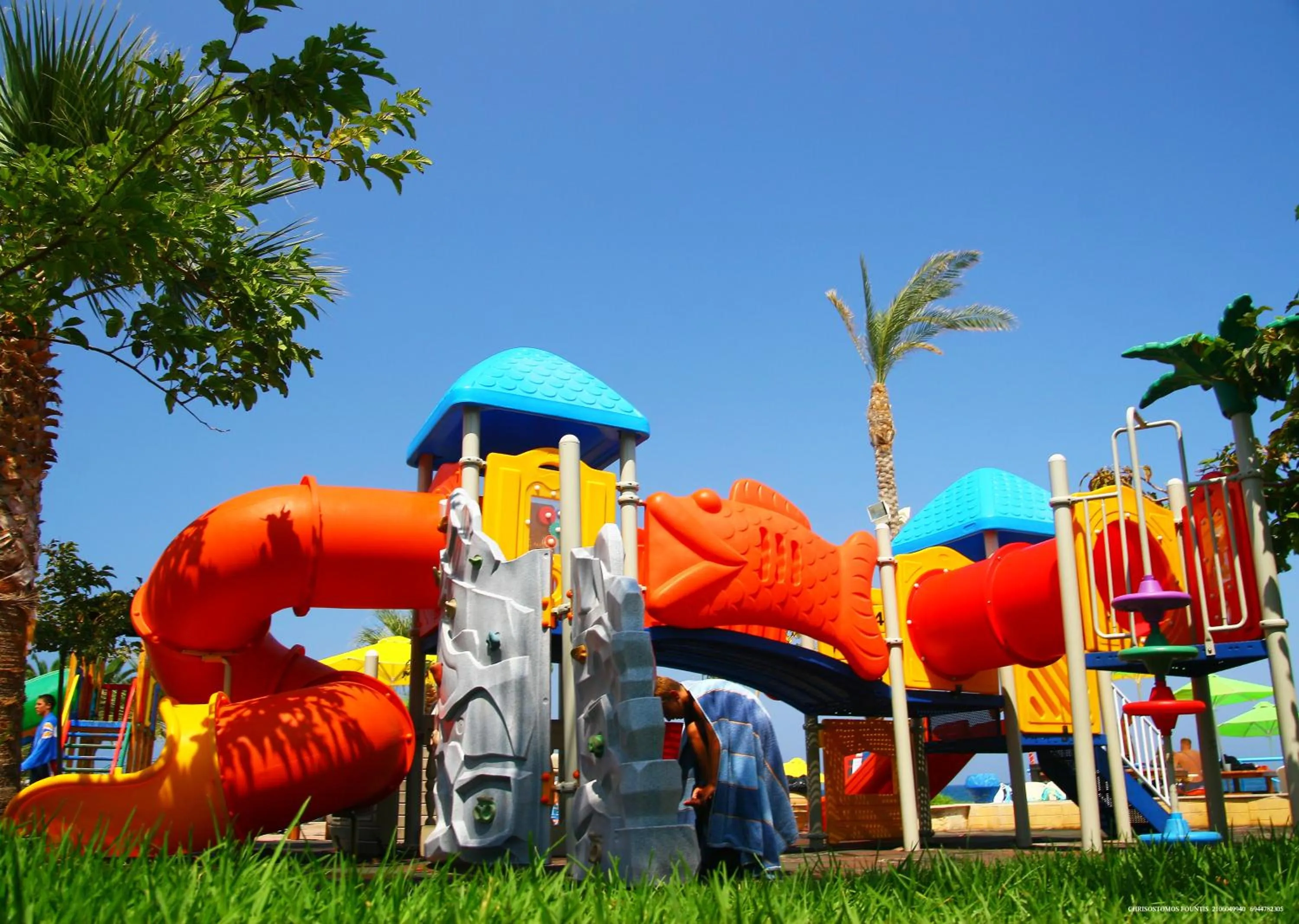 Children play ground in Eri Beach & Village Hotel