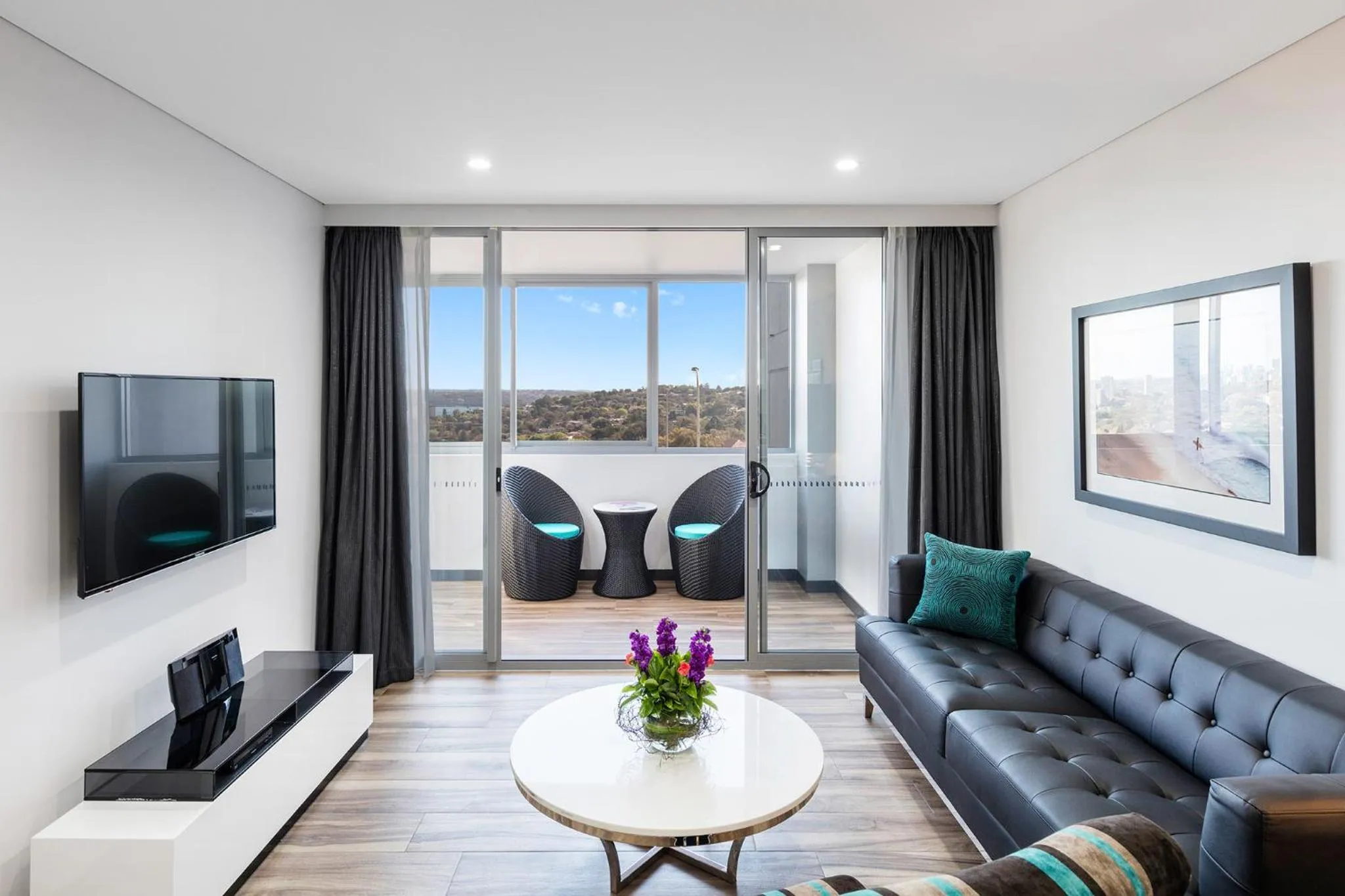 Living room in Meriton Suites Bondi Junction