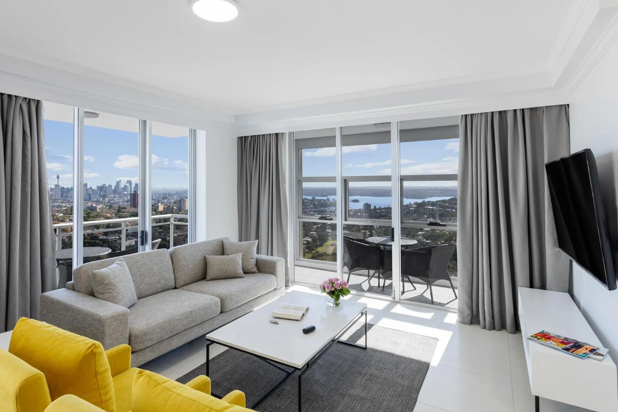 Living room in Meriton Suites Bondi Junction