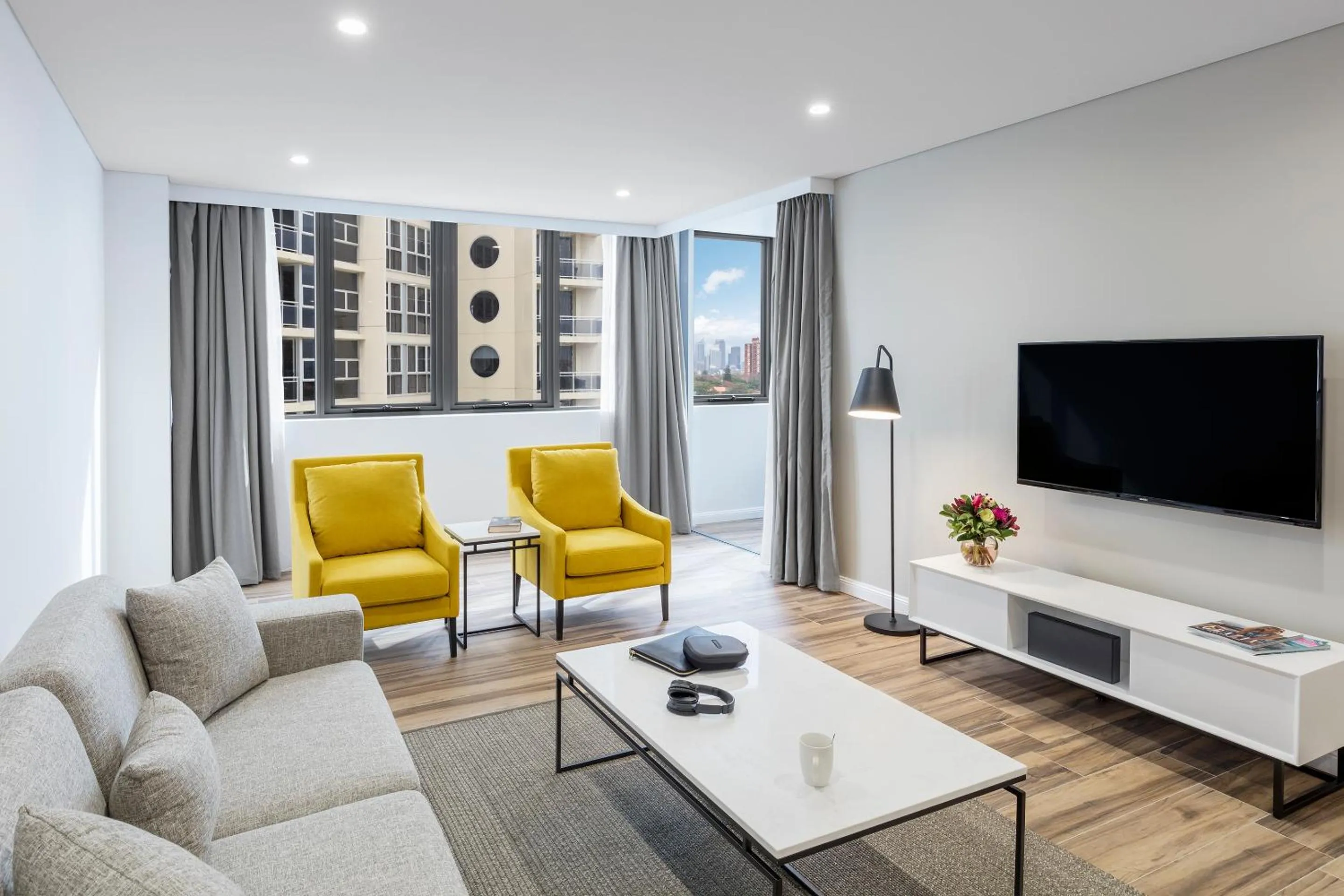 Living room in Meriton Suites Bondi Junction