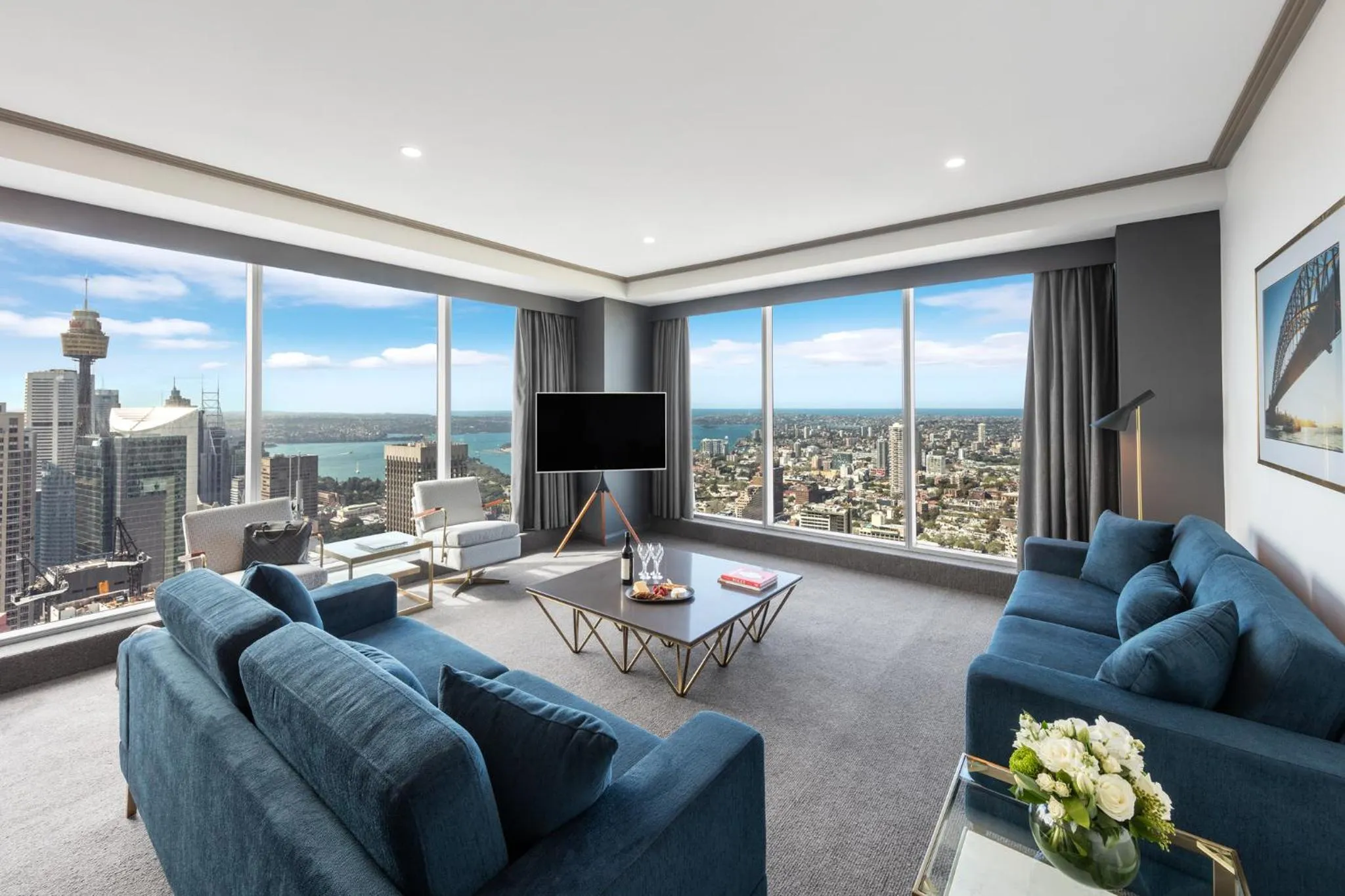 Living room in Meriton Suites World Tower, Sydney