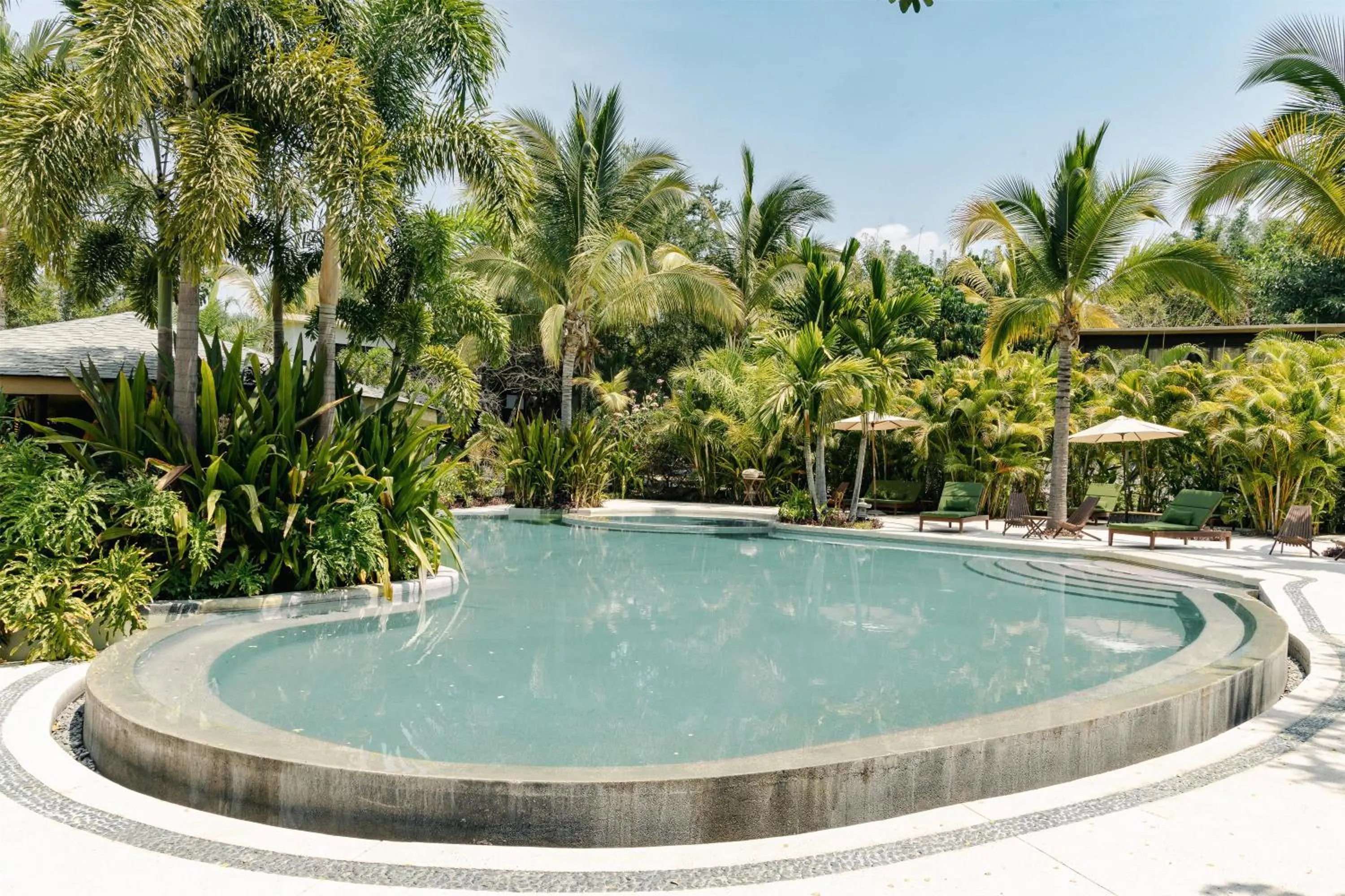 Pool view in Soul Spring Sanctuary Cuernavaca