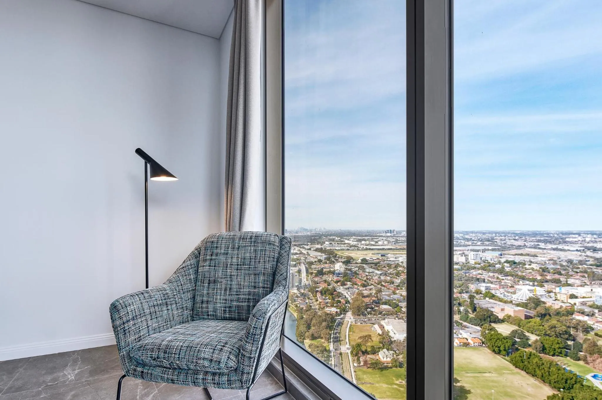 City view in Meriton Suites George Street, Parramatta