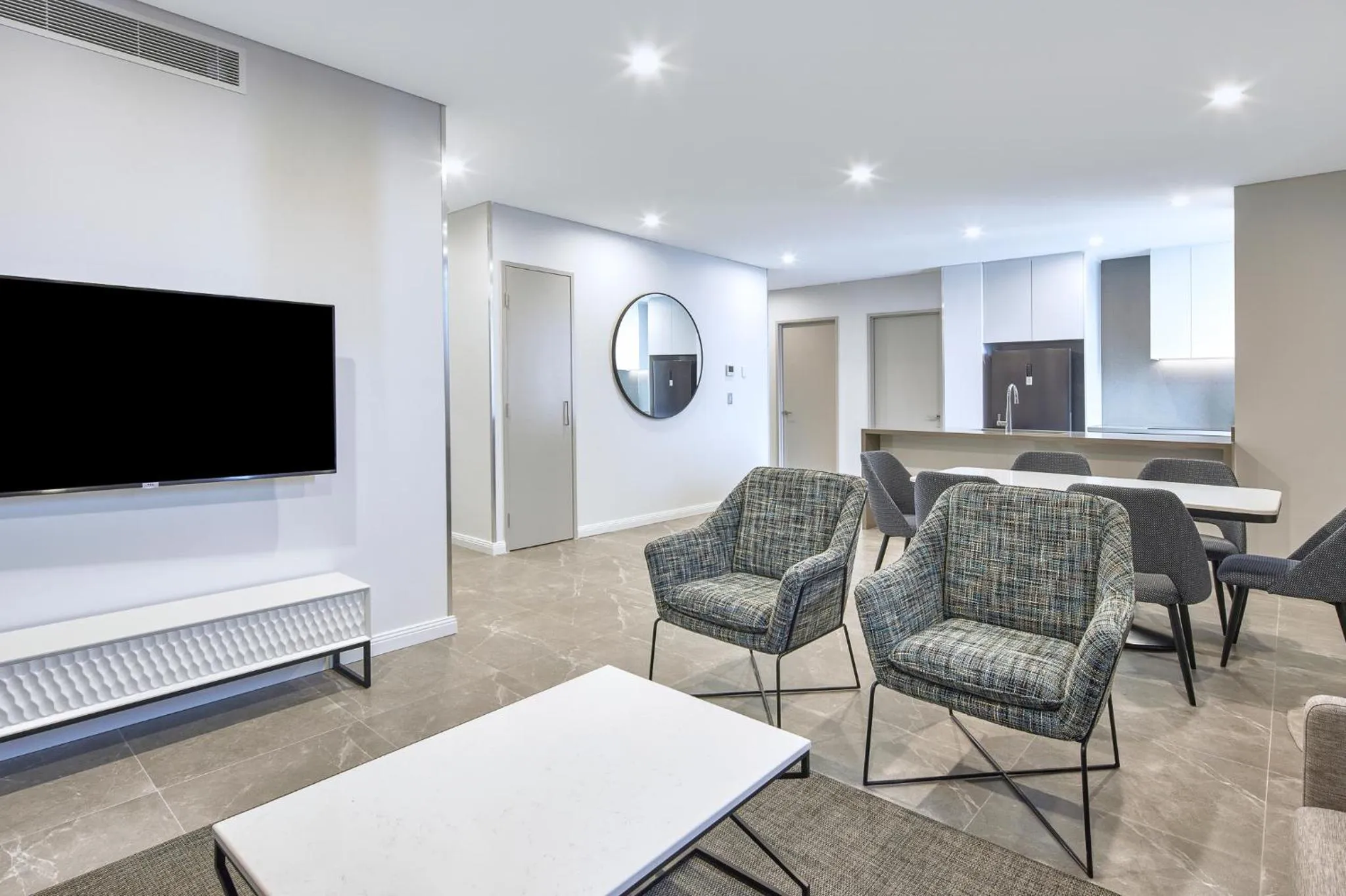Living room in Meriton Suites George Street, Parramatta