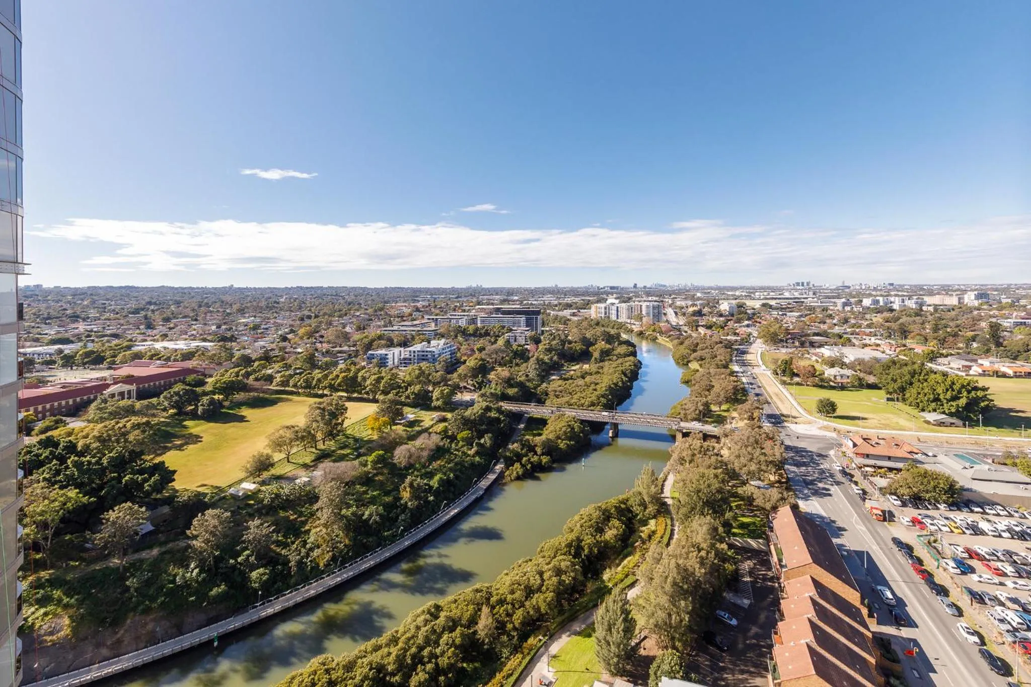 River view in Meriton Suites George Street, Parramatta