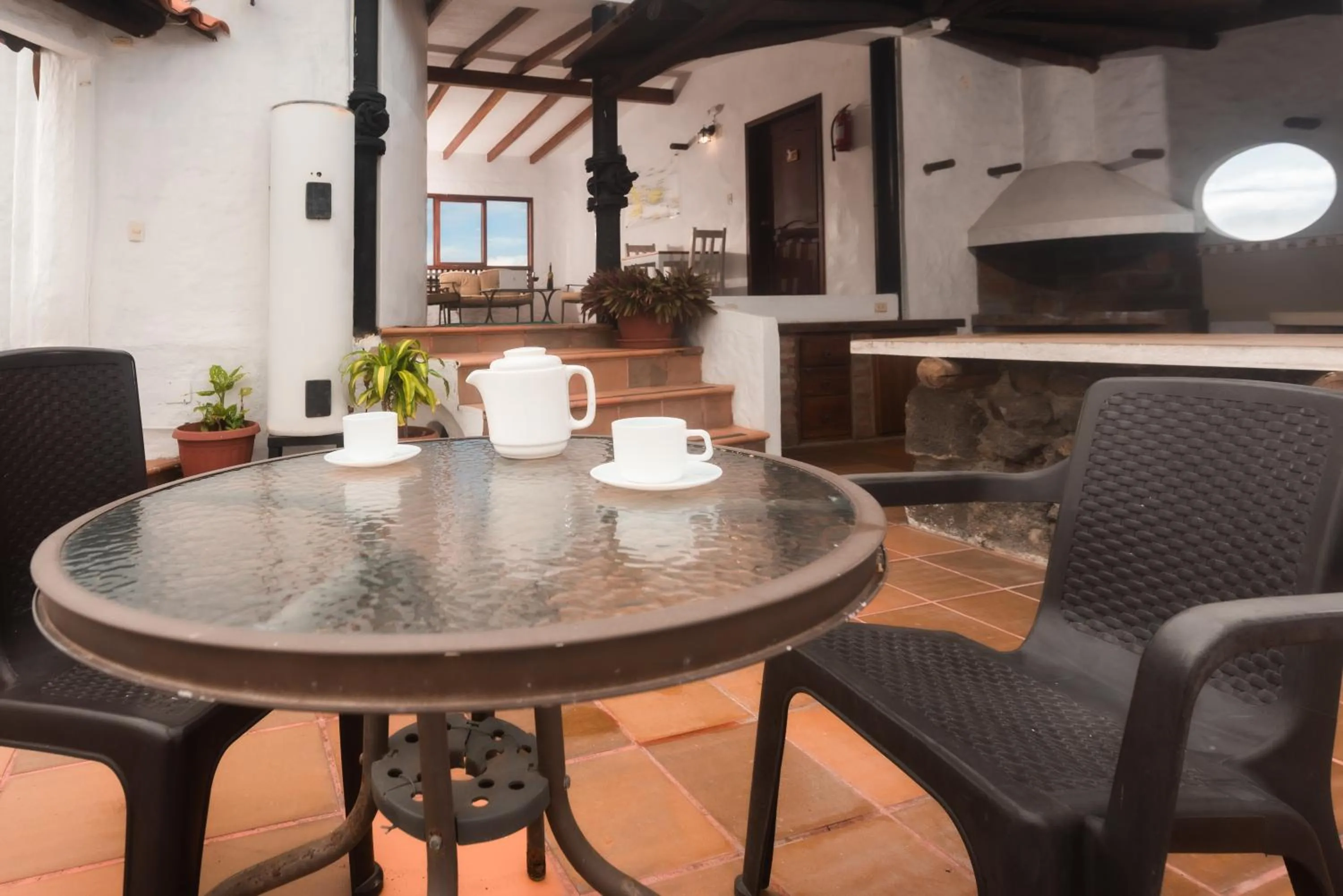 Balcony/Terrace in Hostal North Seymour