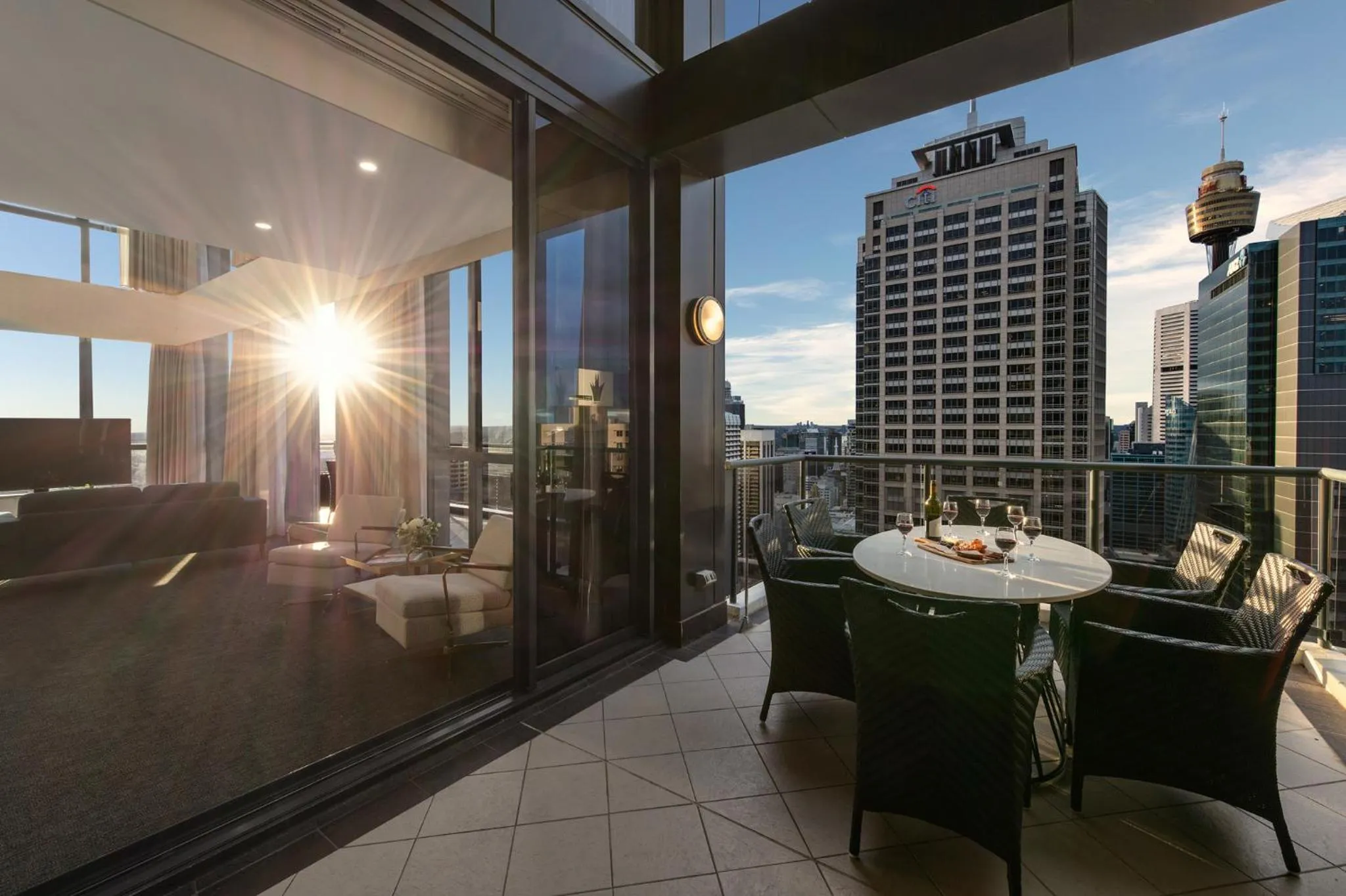 Balcony/Terrace in Meriton Suites Pitt Street, Sydney