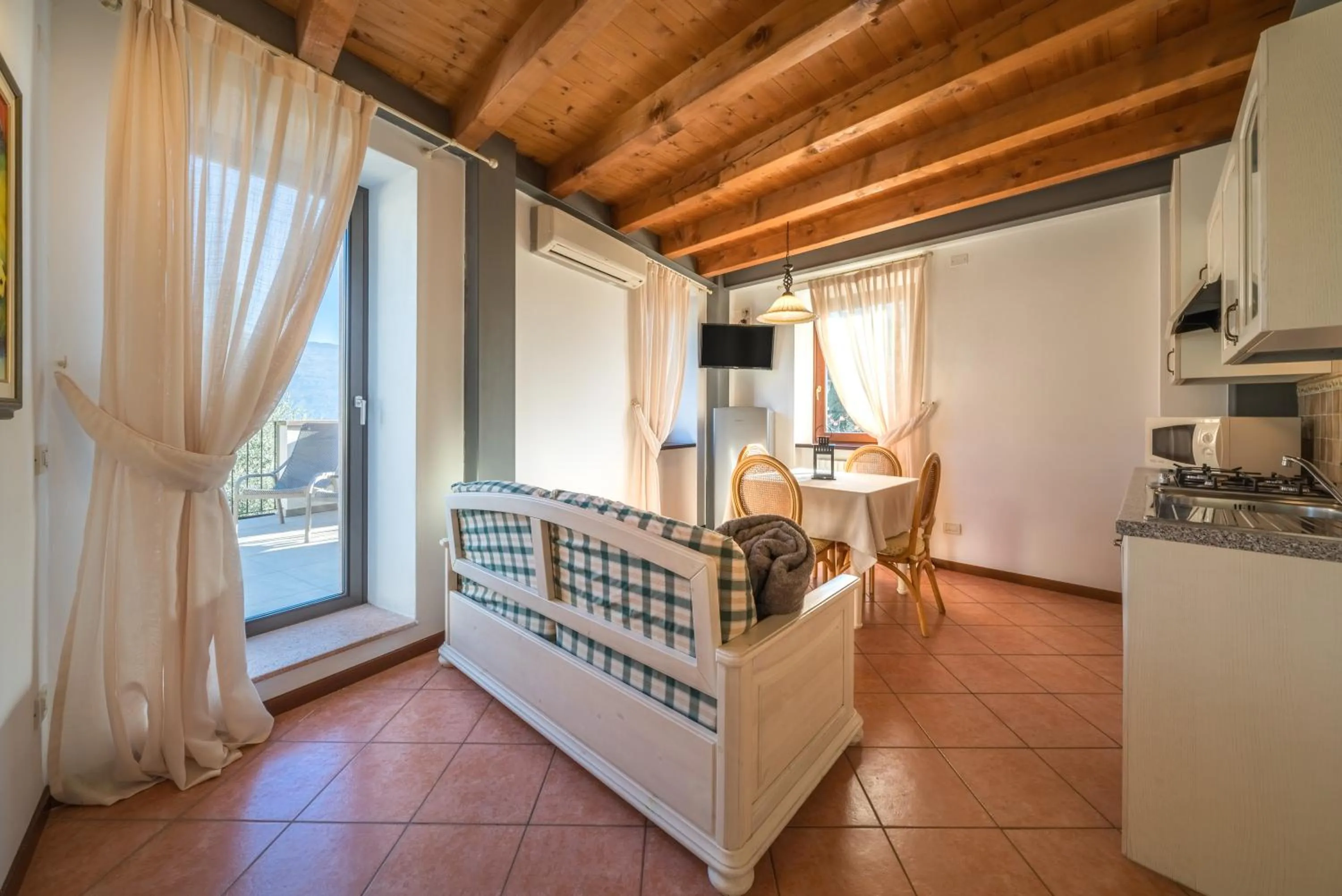 Living room, Bed in Residence Fondo La Campagnola