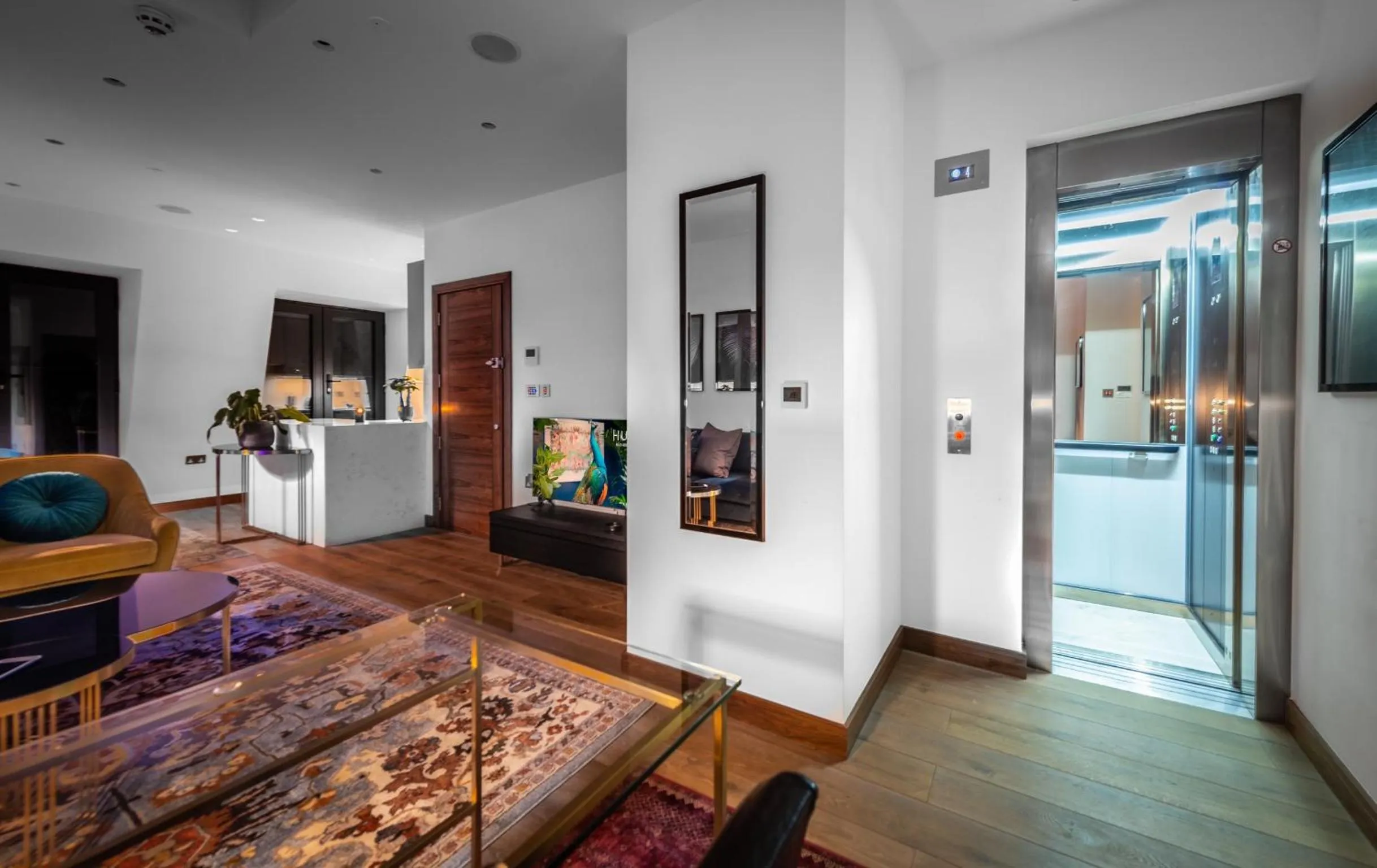 Living room in Hux Hotel, Kensington