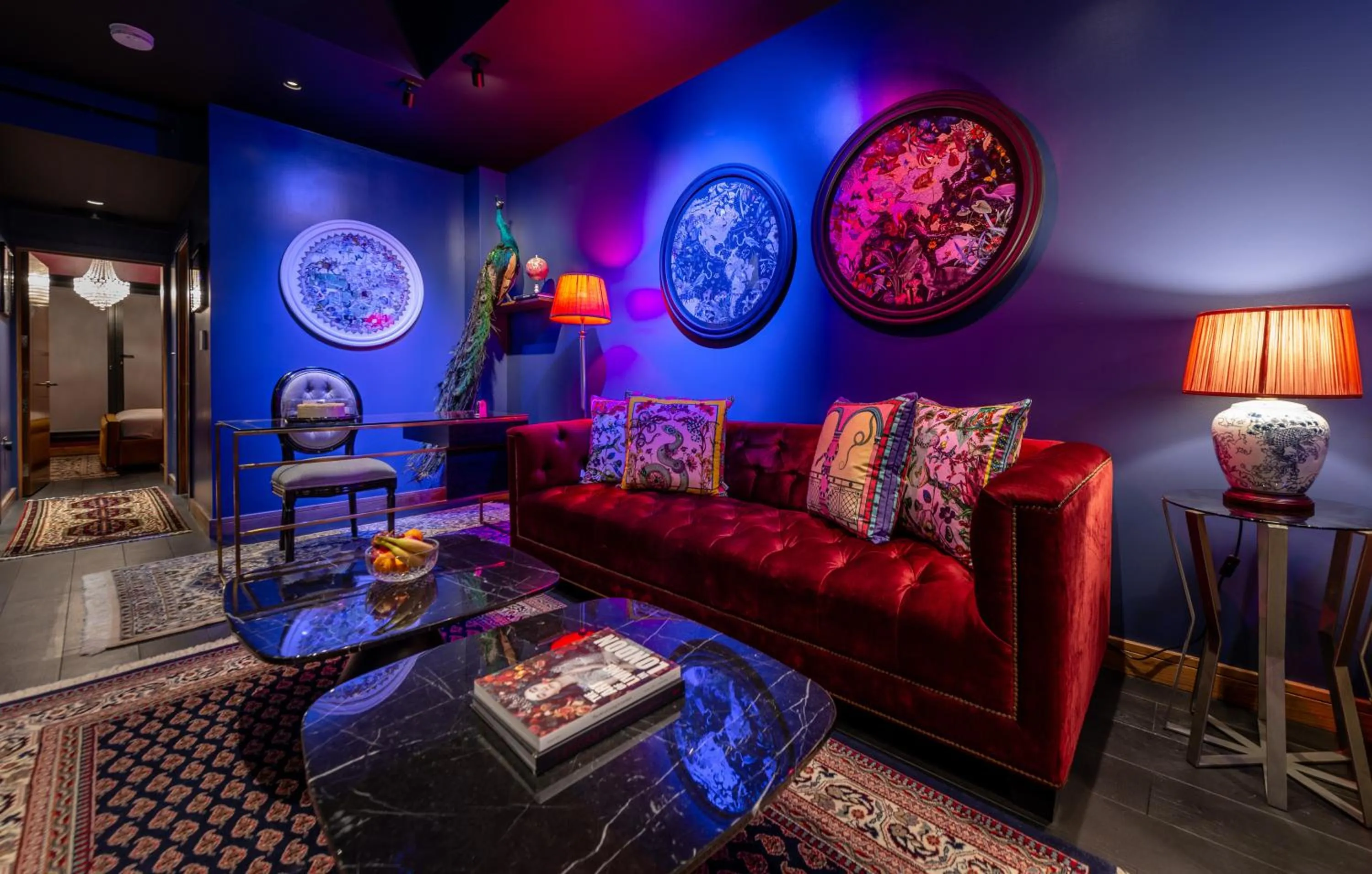 Living room in Hux Hotel, Kensington