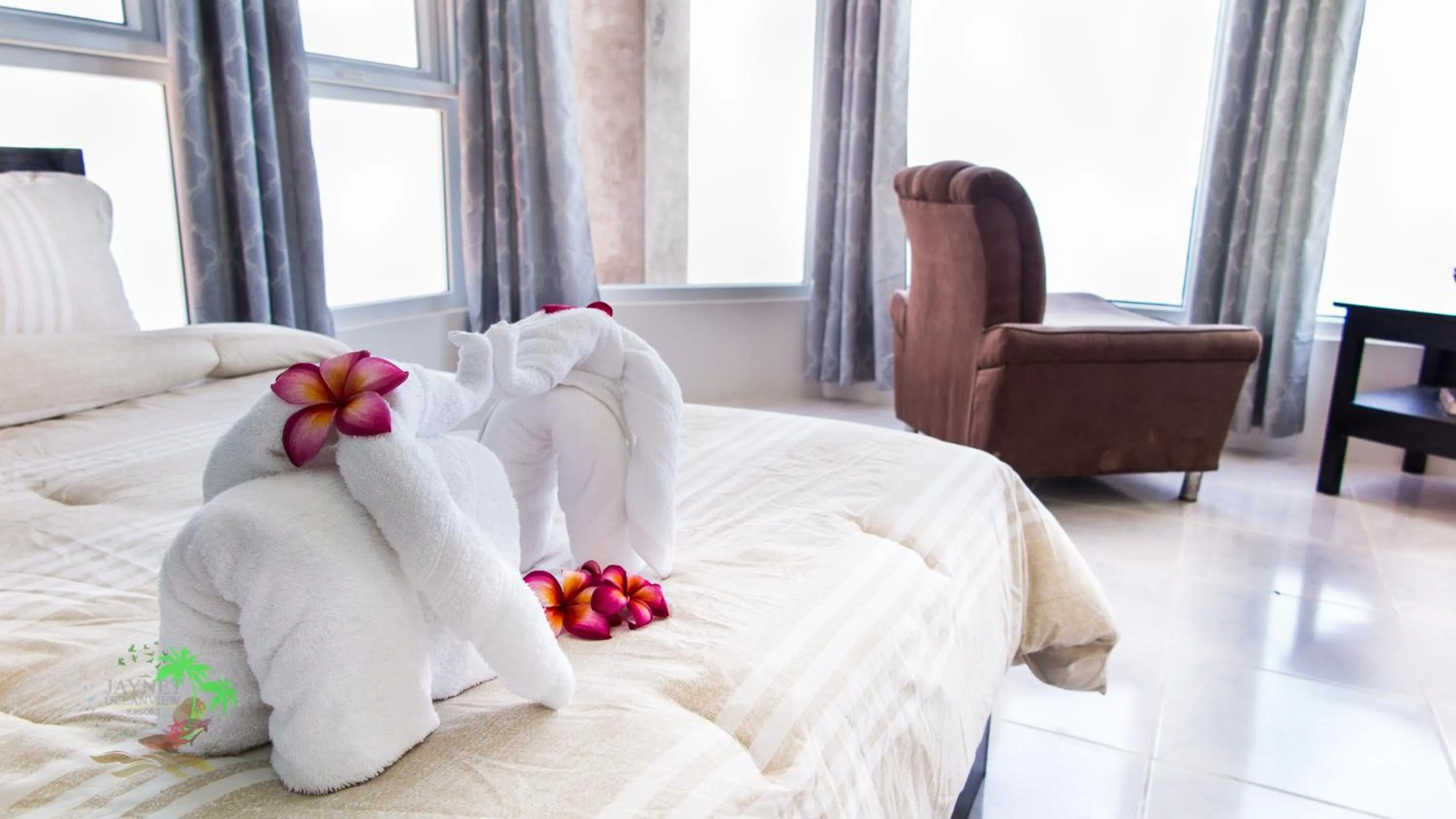 Bedroom in Jaynet Oceanview Resort