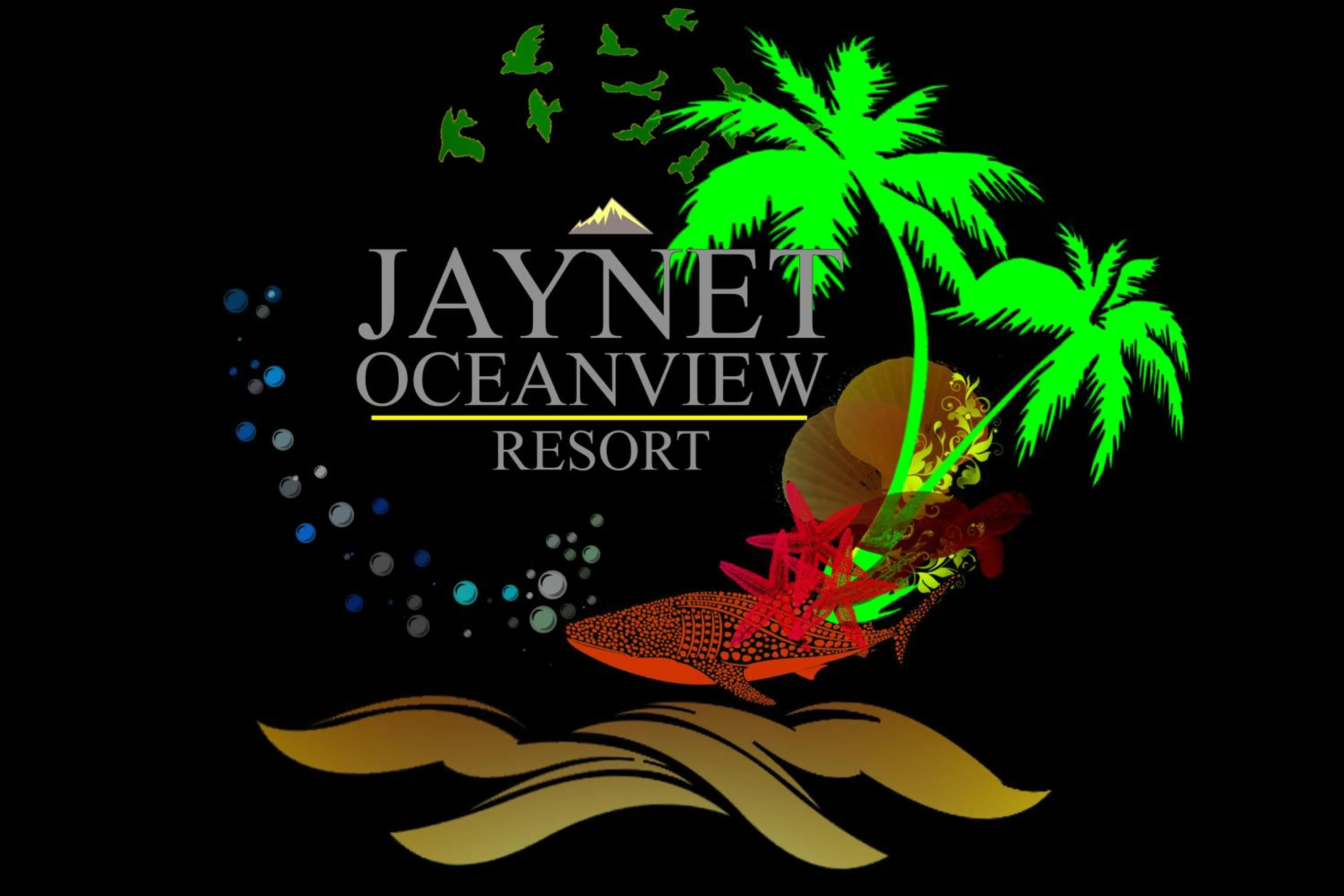 Text overlay in Jaynet Oceanview Resort