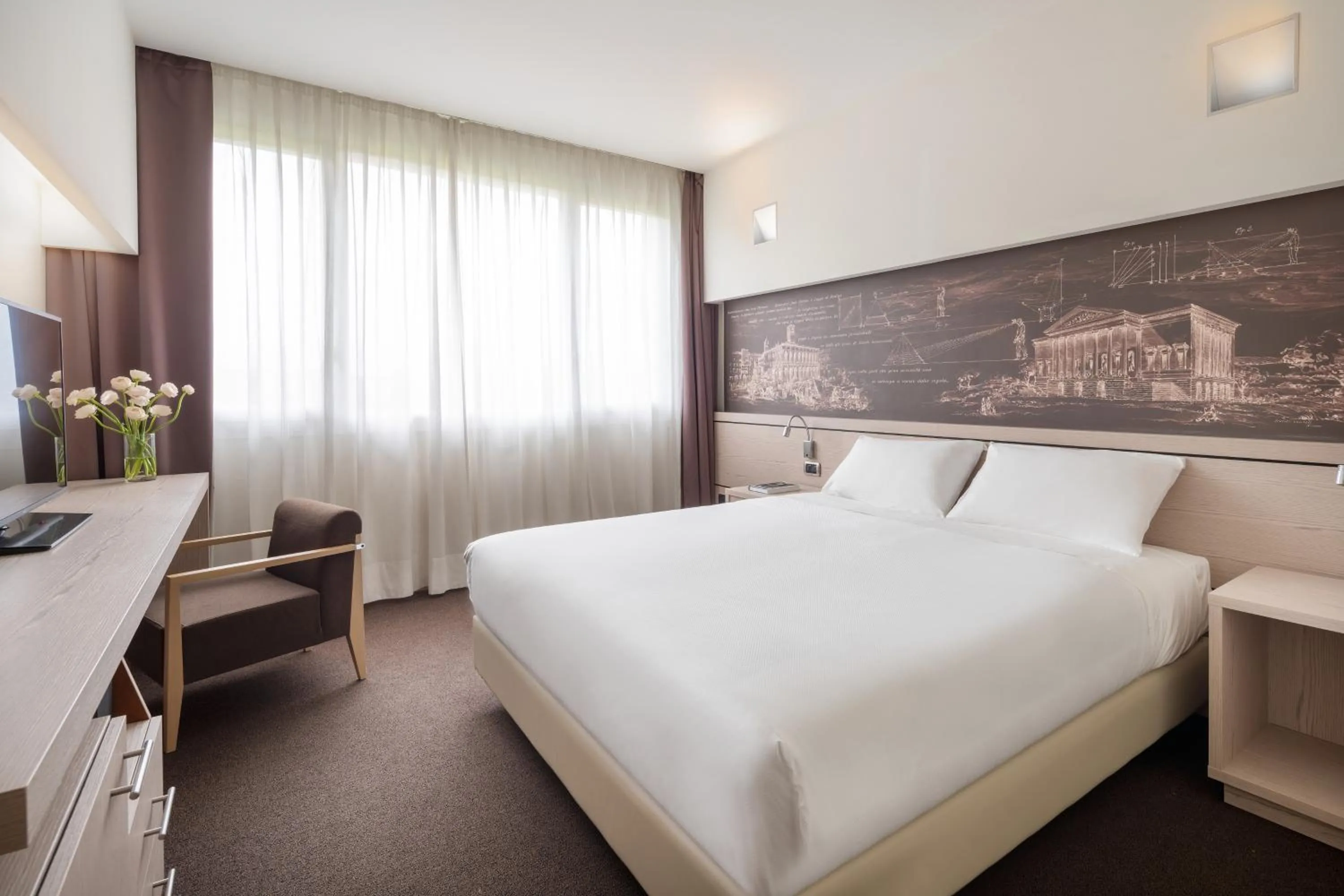 Bedroom, Bed in UNA Hotels Bologna San Lazzaro