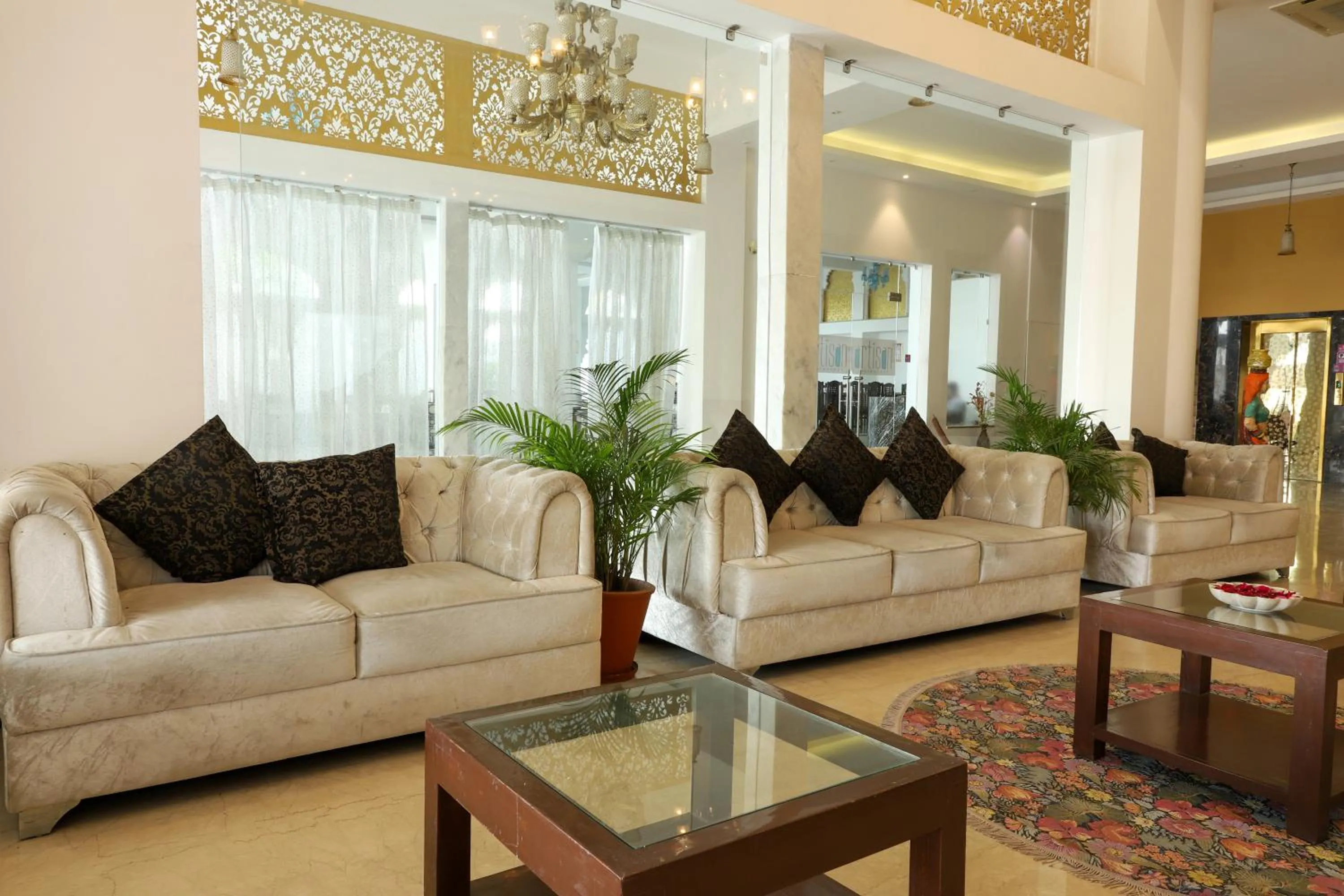 Lobby or reception in Regenta Central Mewargarh, Near Biological park