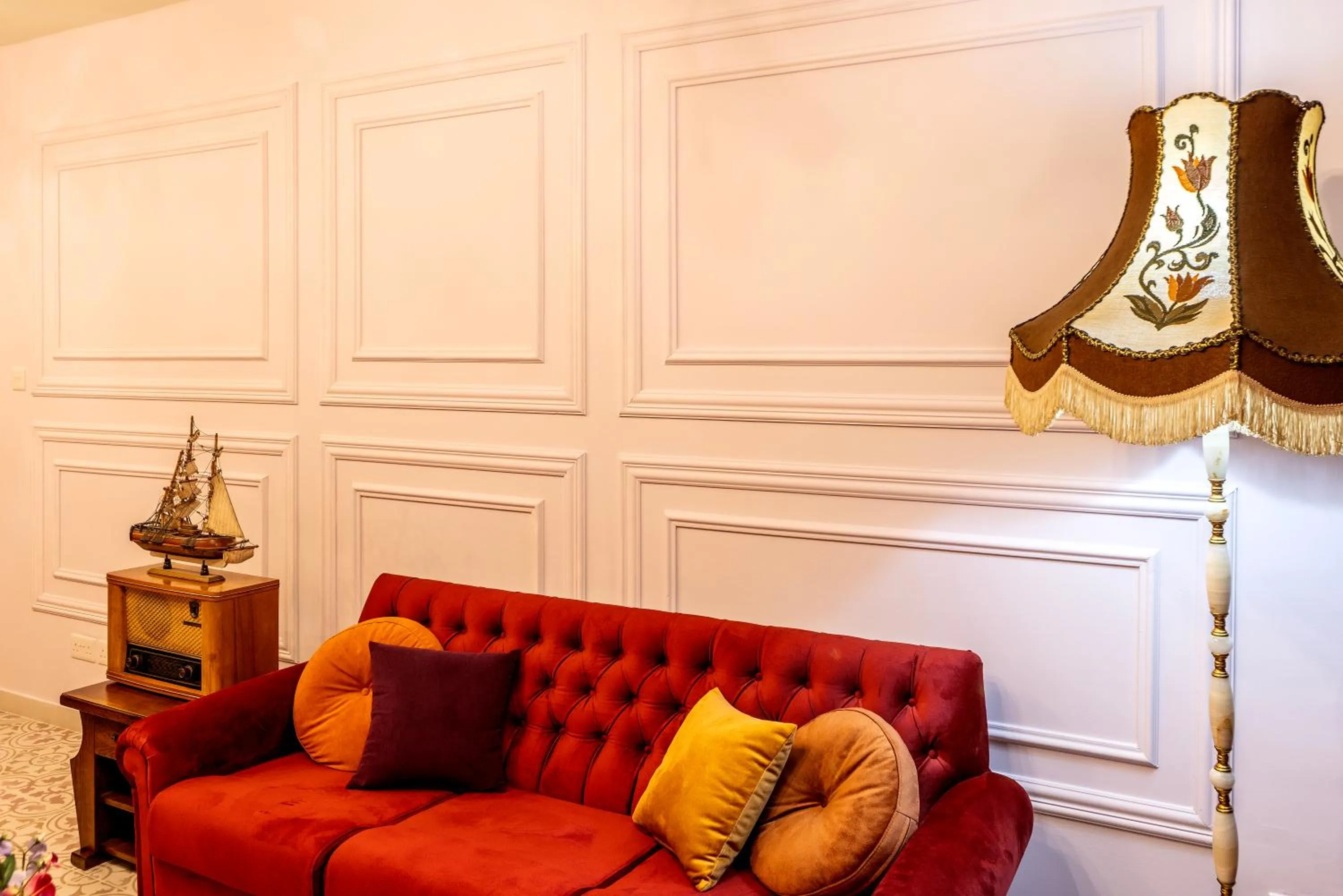 Living room in Castle Holiday Apartments