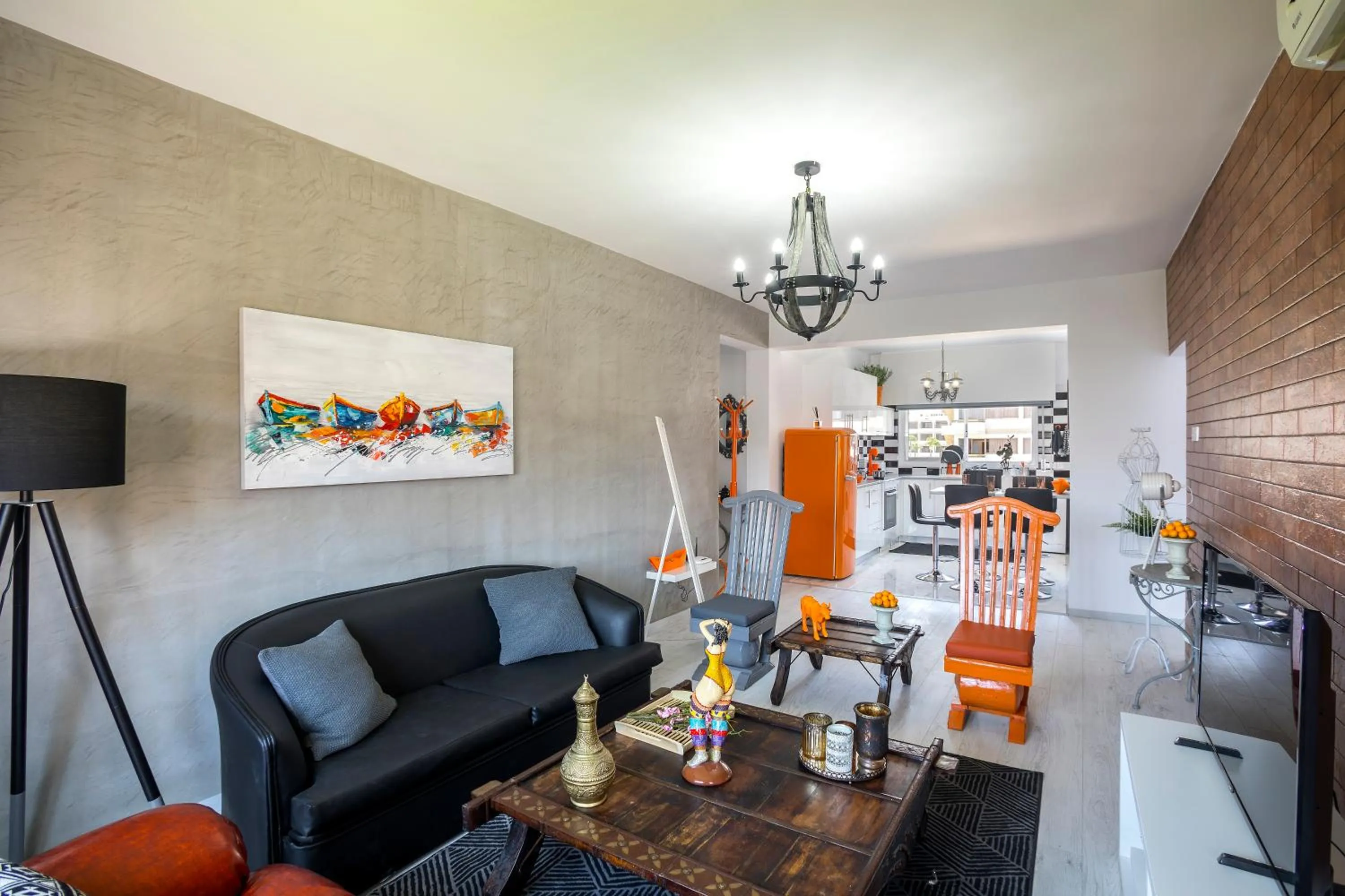 Living room in Castle Holiday Apartments