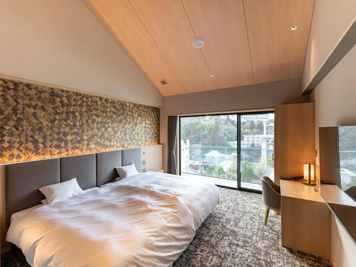 Bed in Arima Onsen ShikinoIrodori Hatago