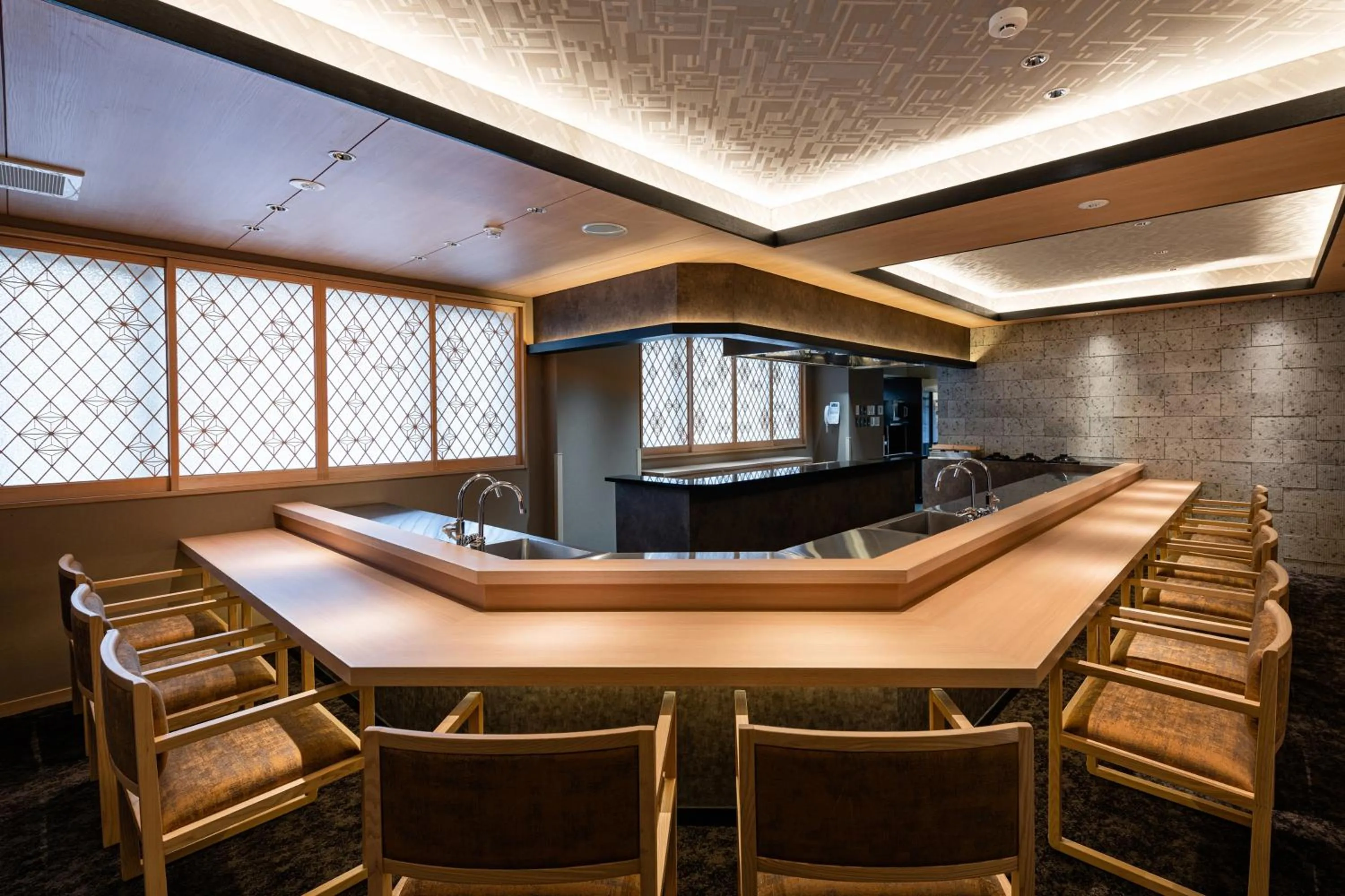 Dining area in Arima Onsen ShikinoIrodori Hatago