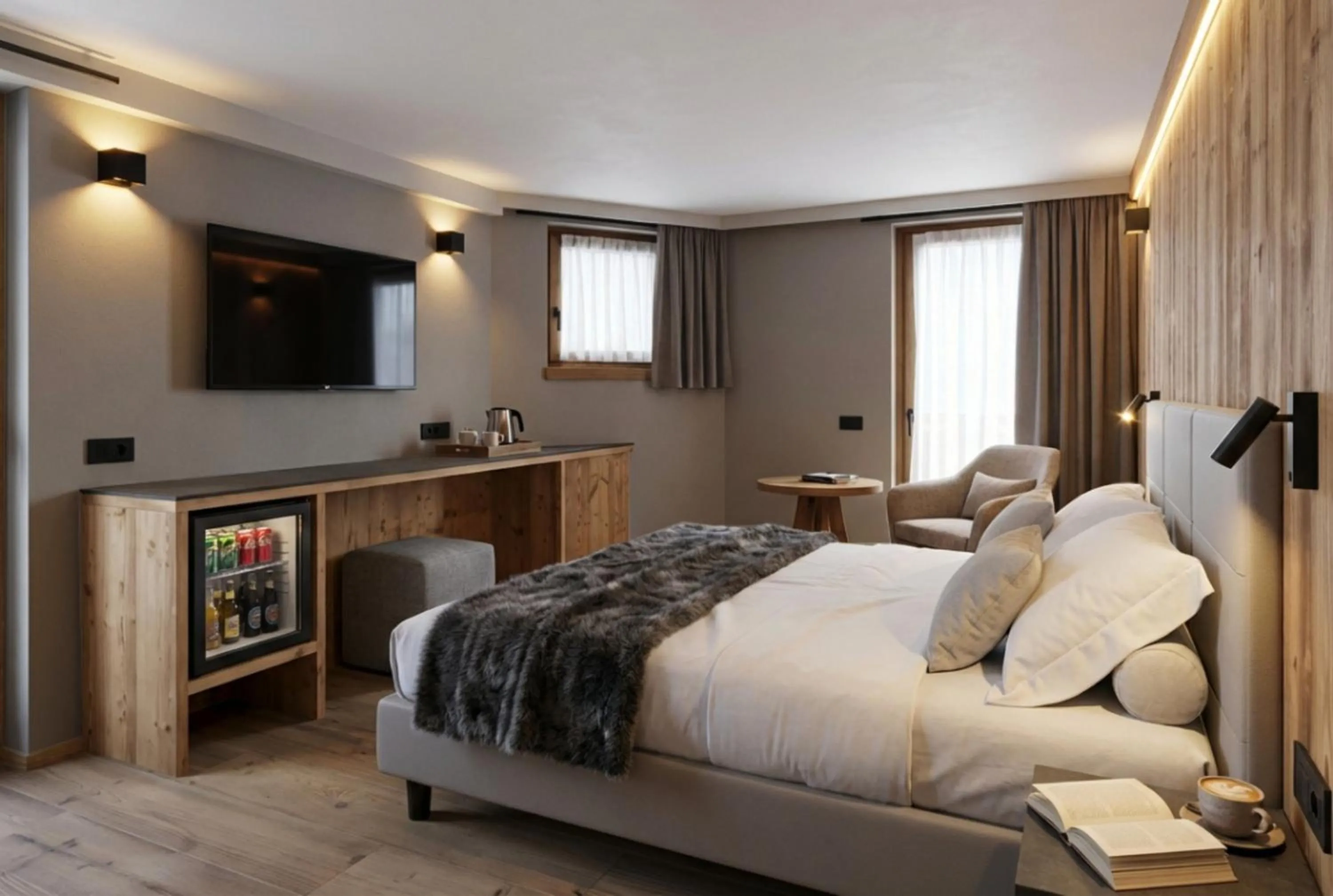 Bed in Hotel Garnì al Plan