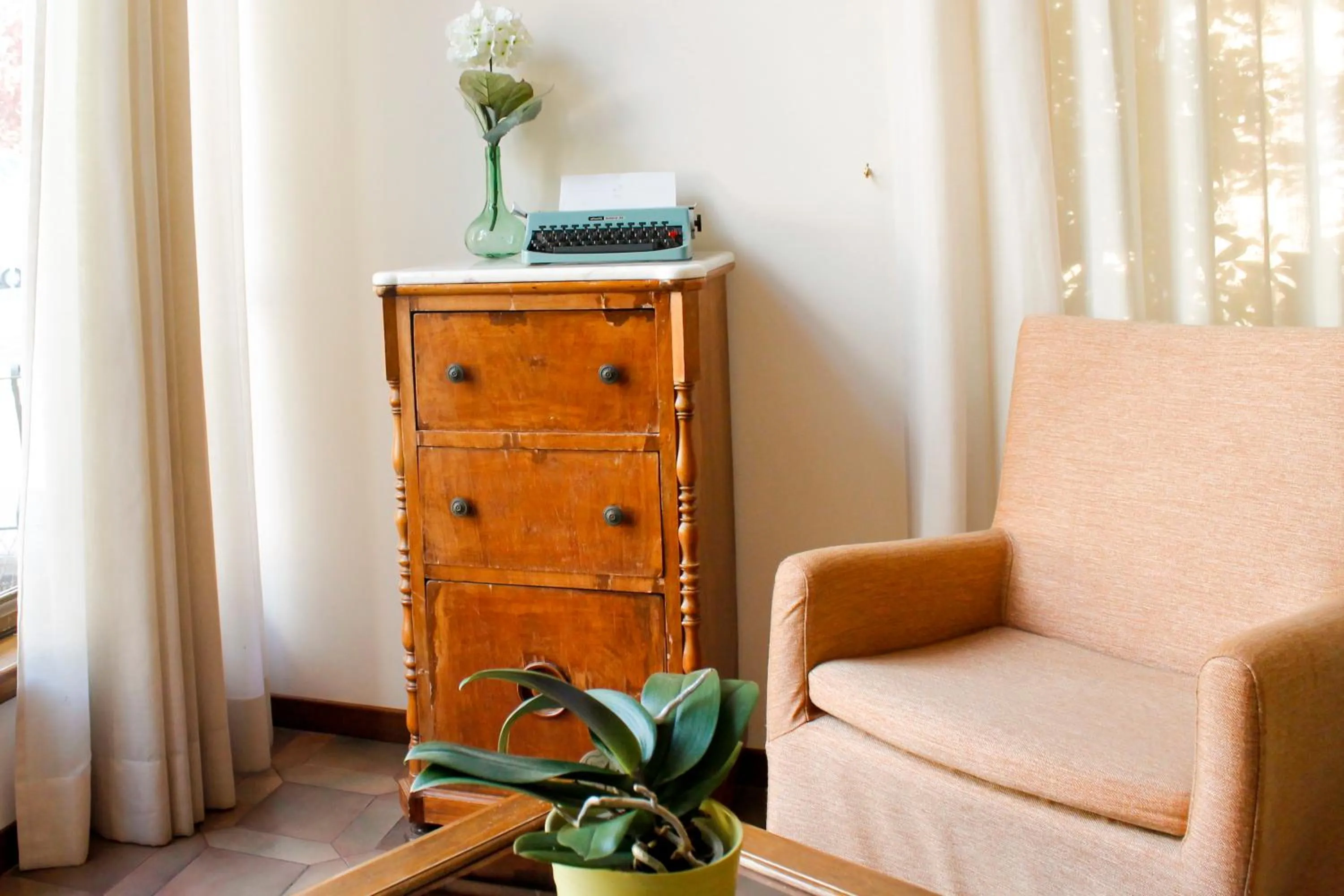 Seating area in Hotel Delle Ortensie