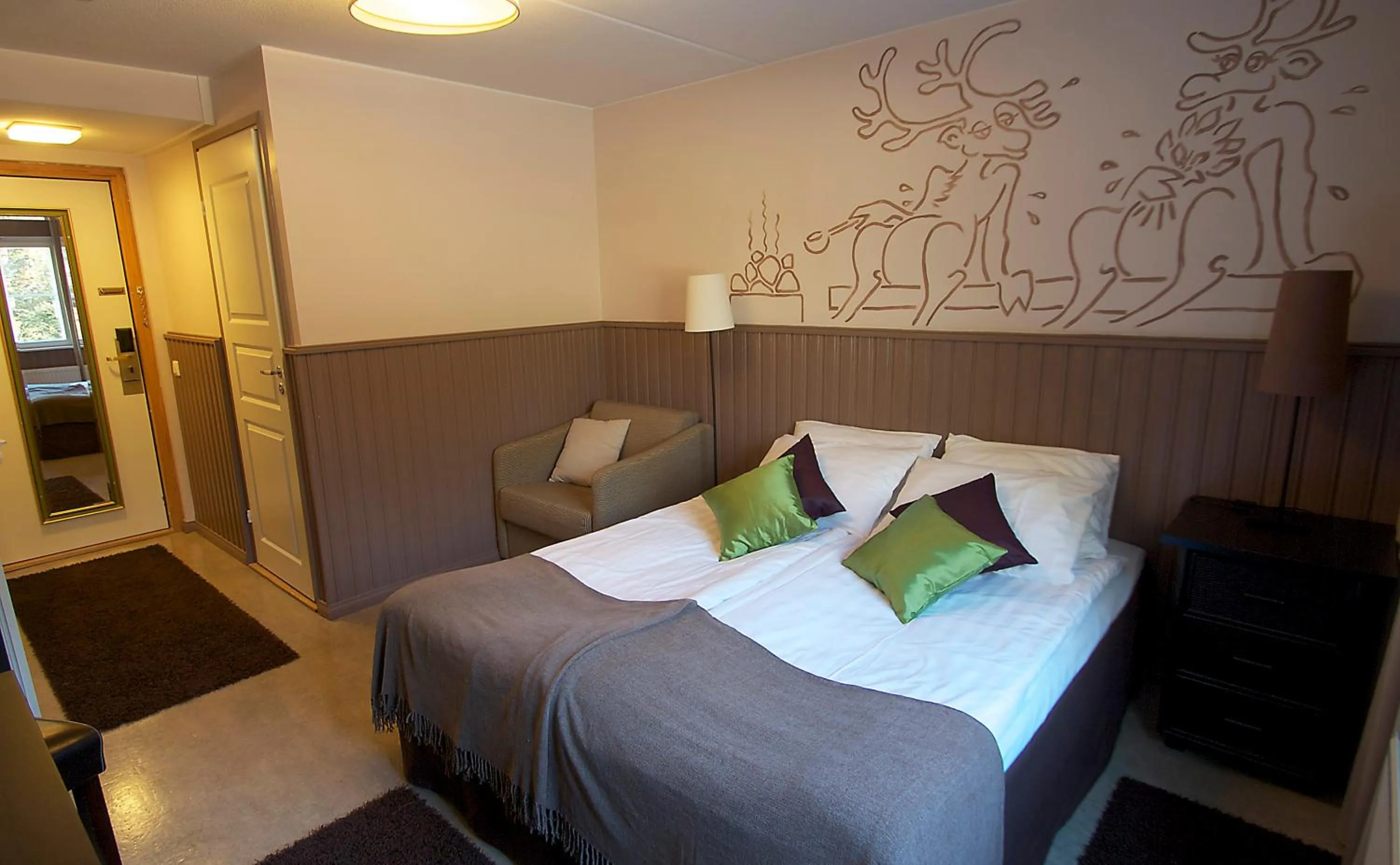 Bed in Hotel Hullu Poro