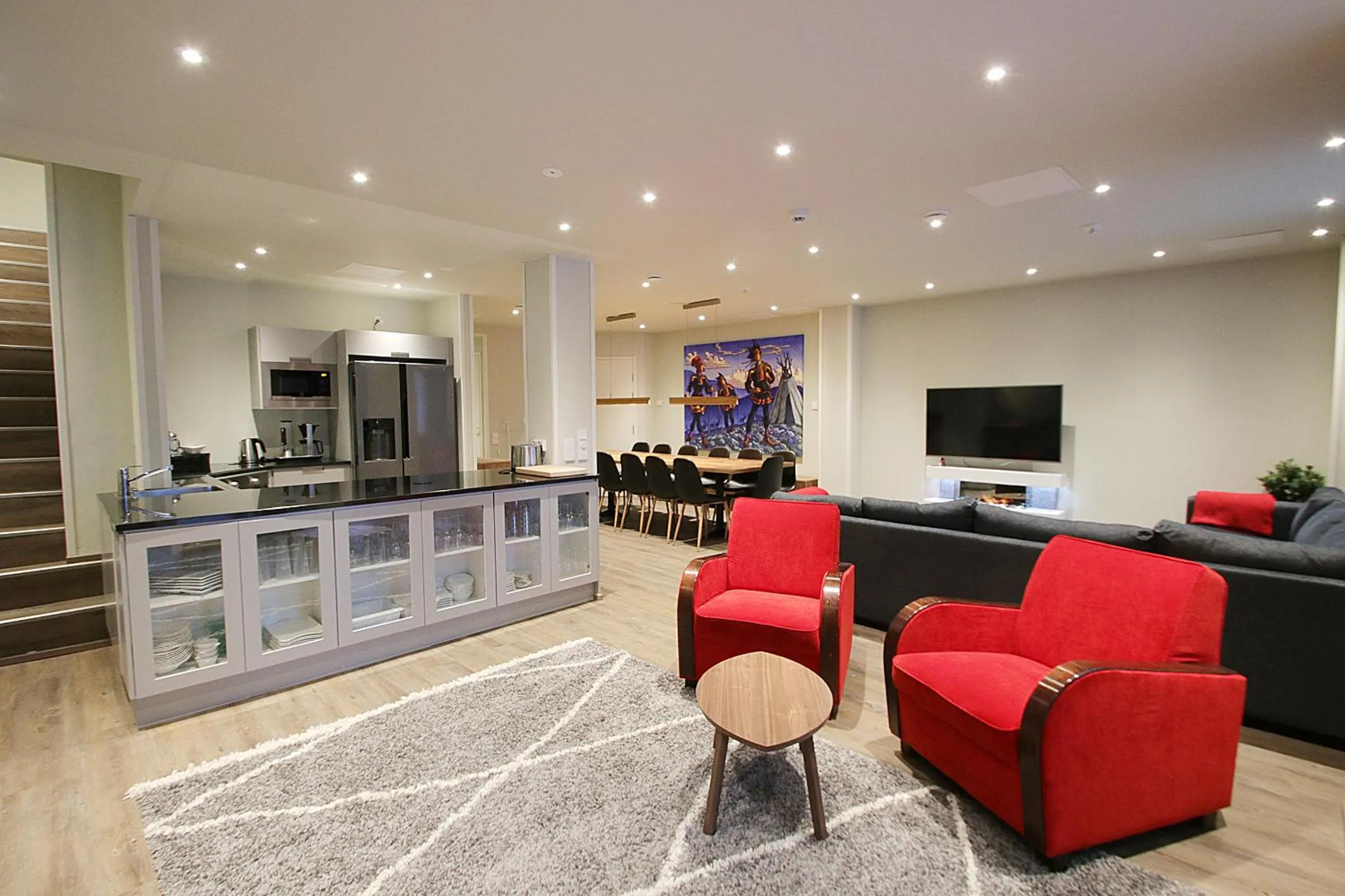 Communal lounge/ TV room in Hotel Hullu Poro