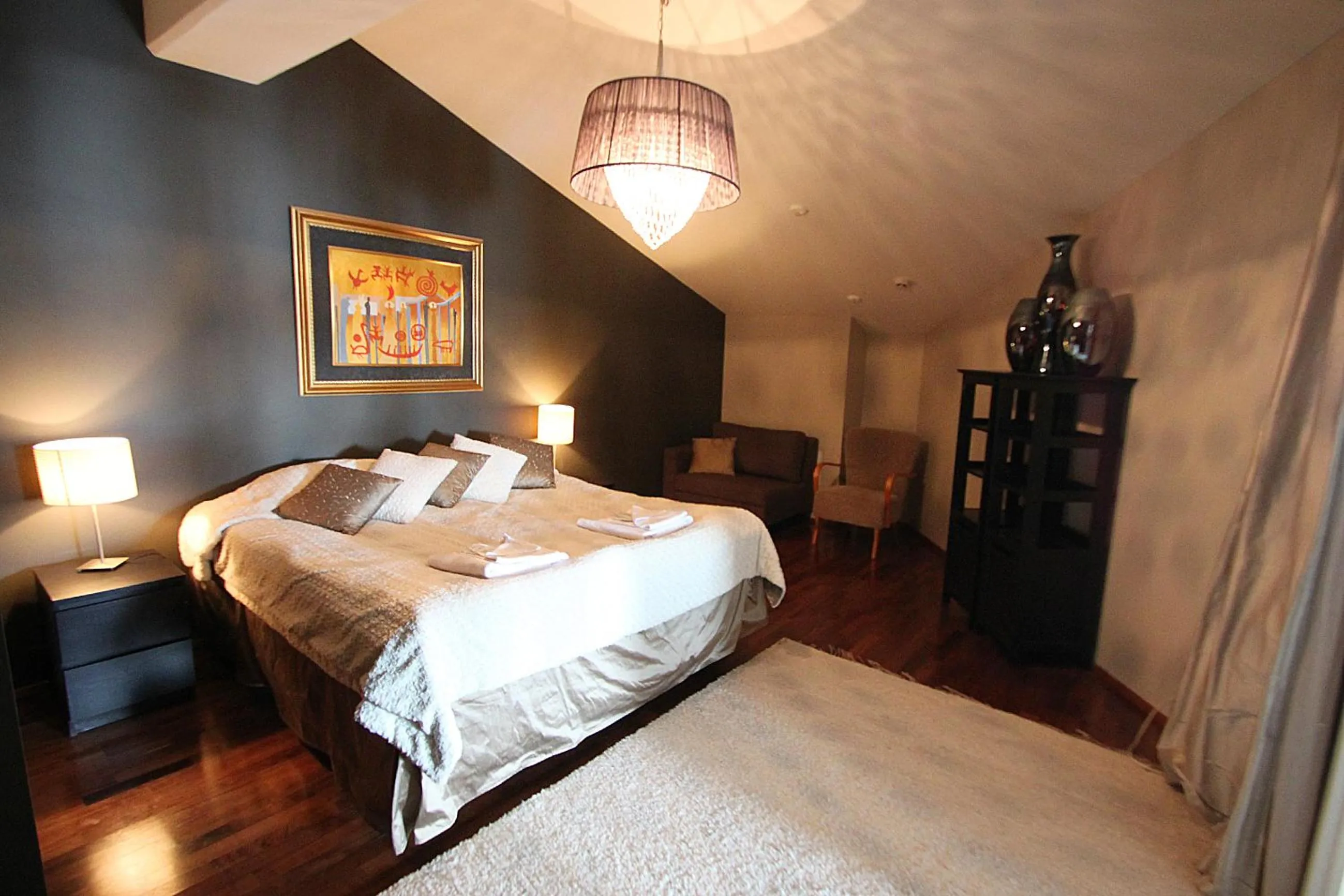 Bed in Hotel Hullu Poro