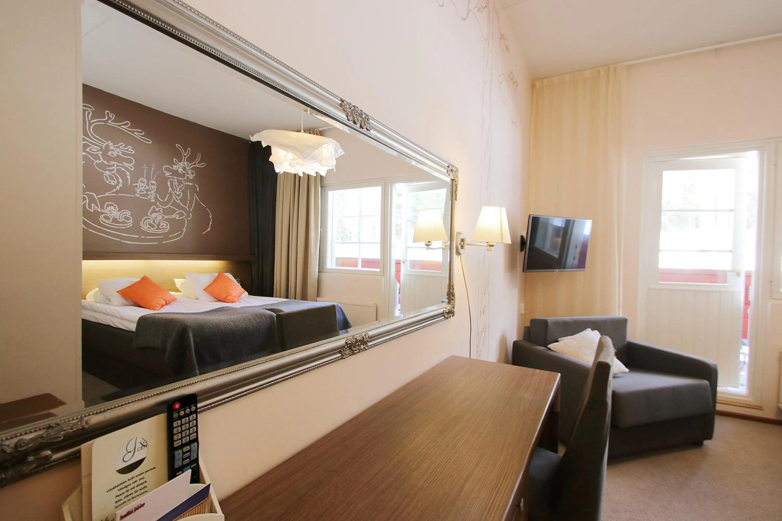 TV and multimedia, Bed in Hotel Hullu Poro