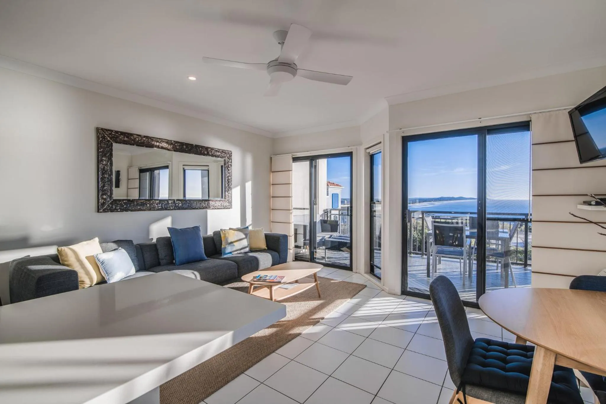 Living room in The Point Coolum
