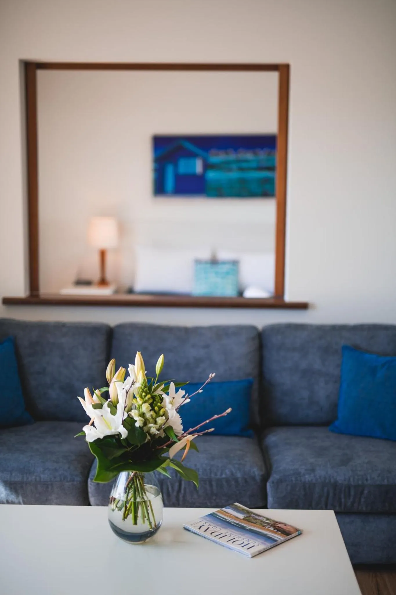 Living room in The Point Coolum