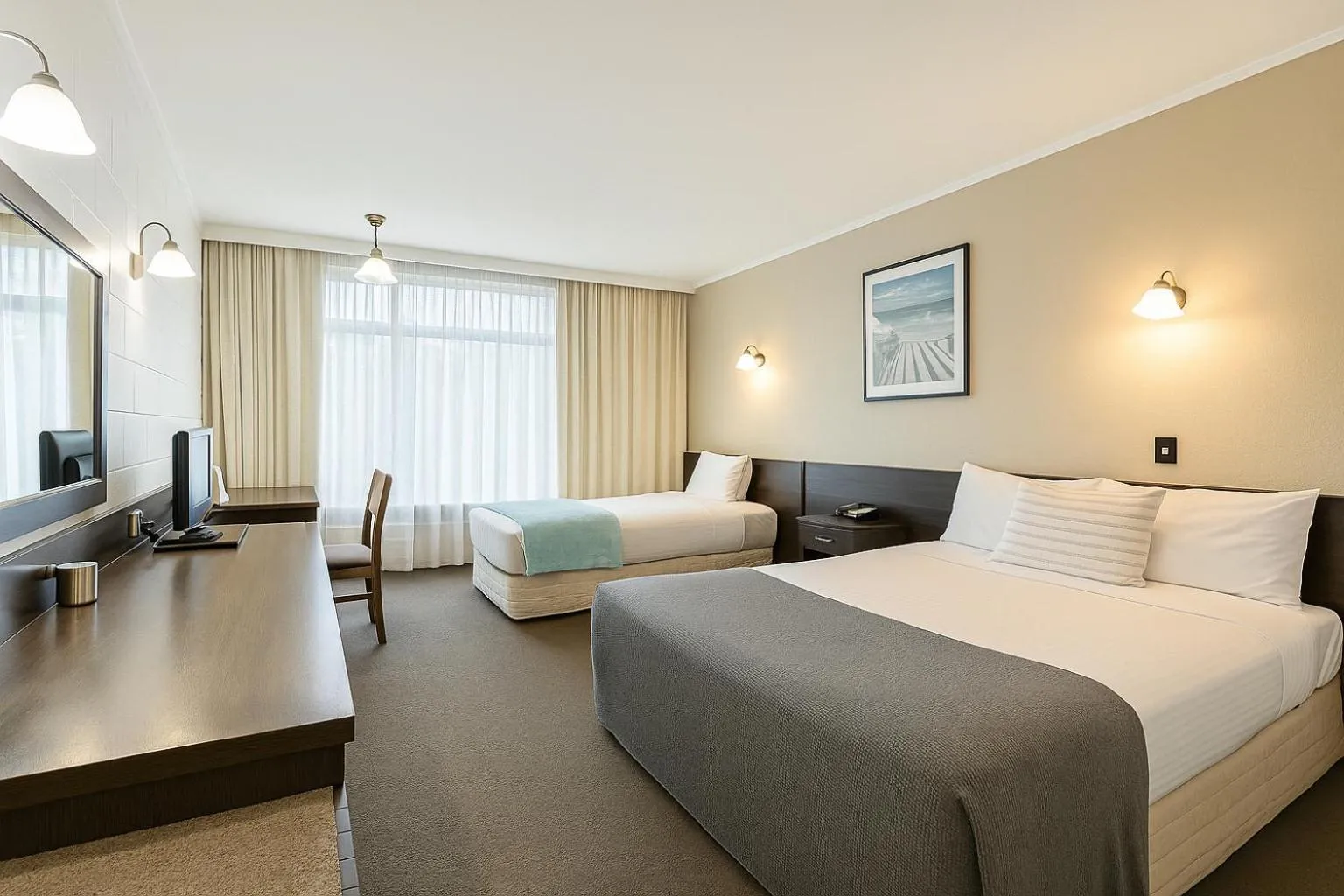 Bed in West Coaster Motel