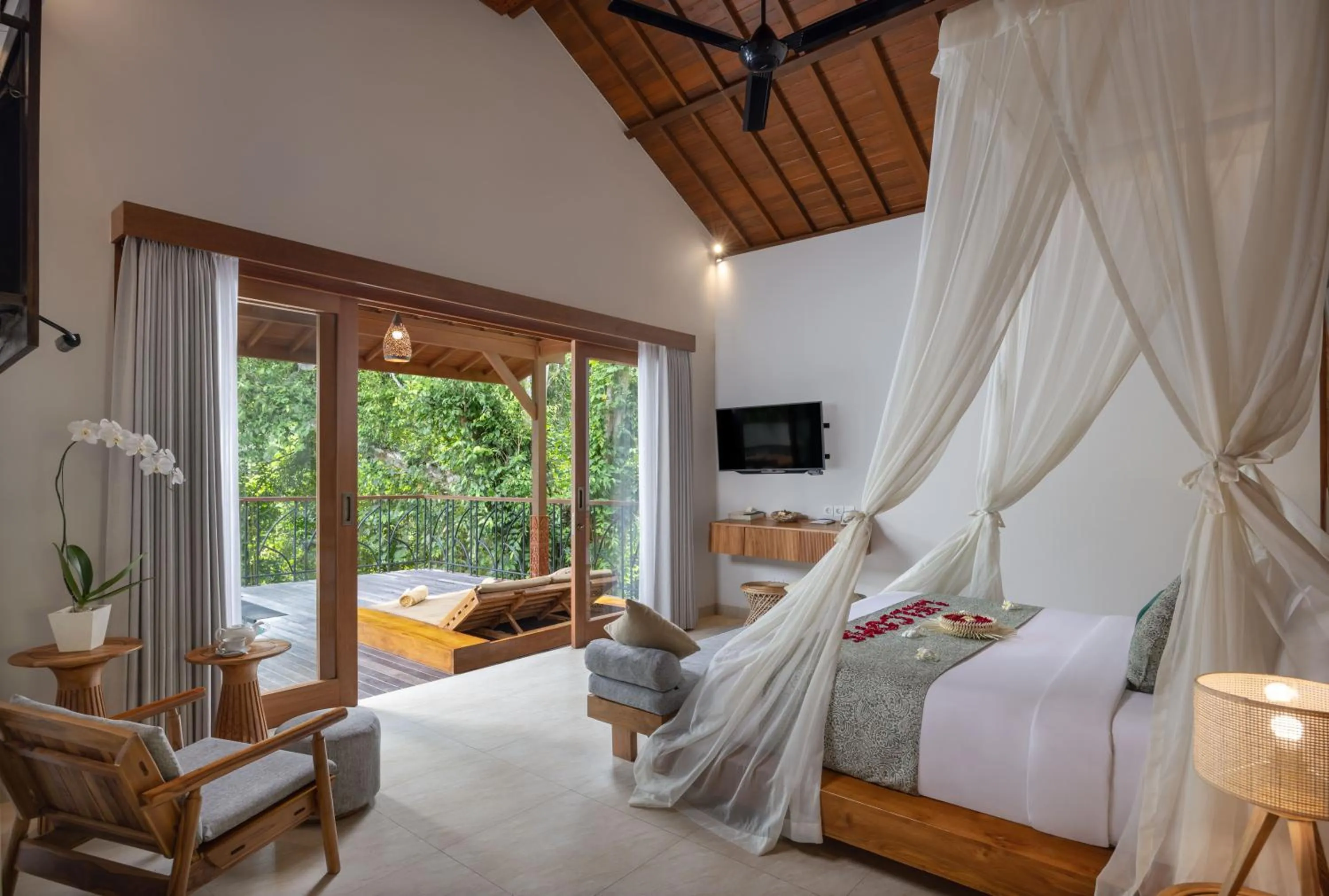 Property building, Bed in Jannata Resort and Spa